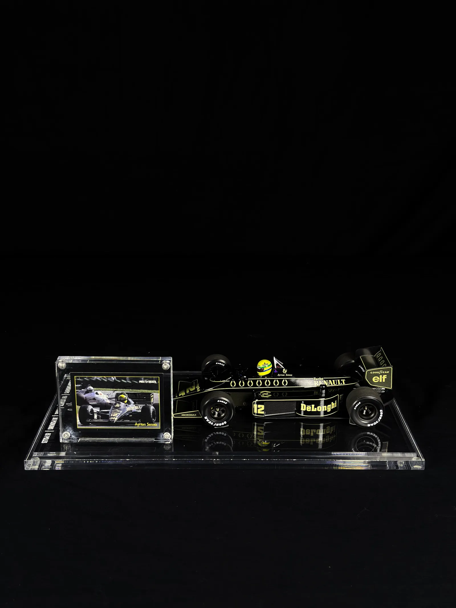 Ayrton Senna autógrafo – card, Ayrton Senna