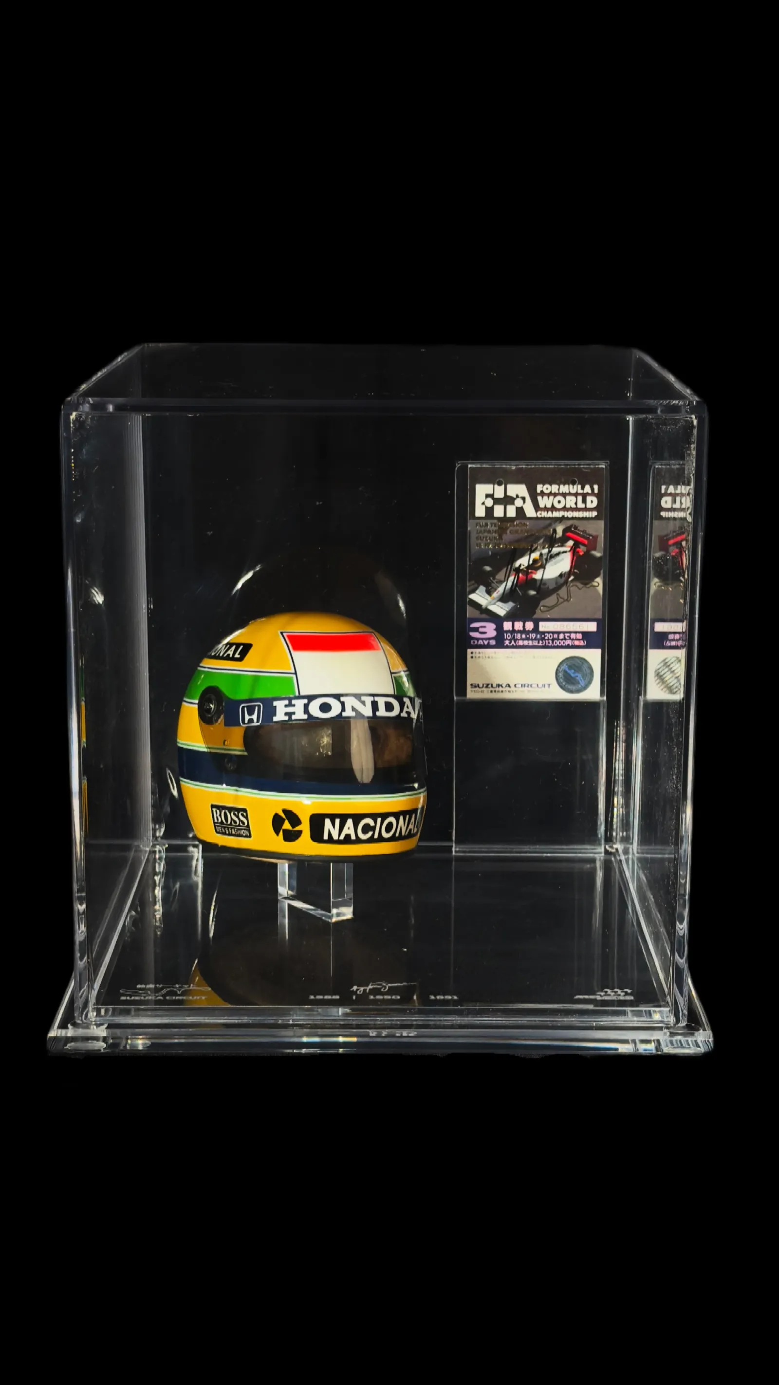 Ayrton Senna autógrafo – ingresso GP do Japão 1991, Ayrton Senna