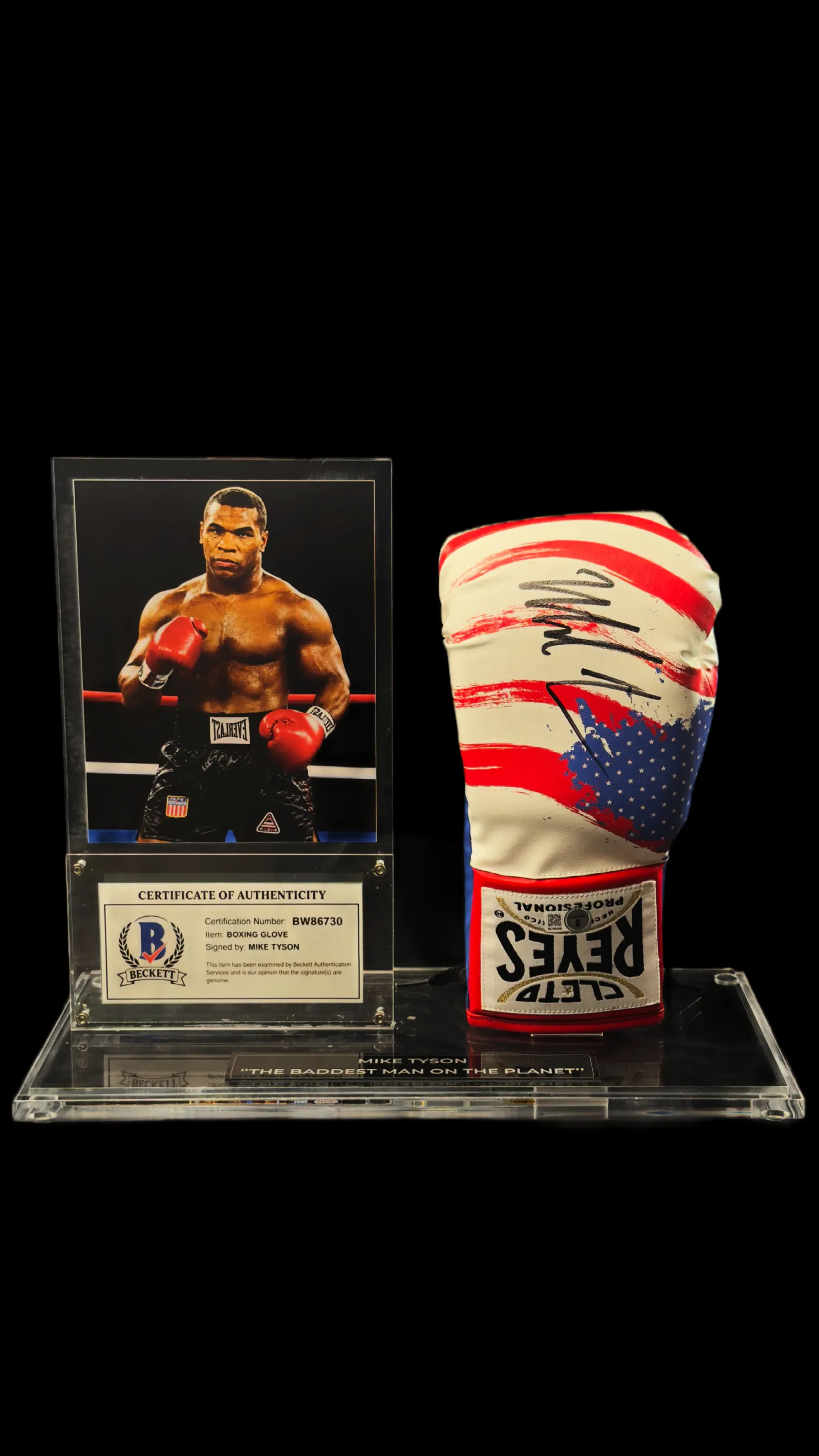 Mike Tyson autógrafo – Luva de boxe Cleto Reyes, Mike Tyson