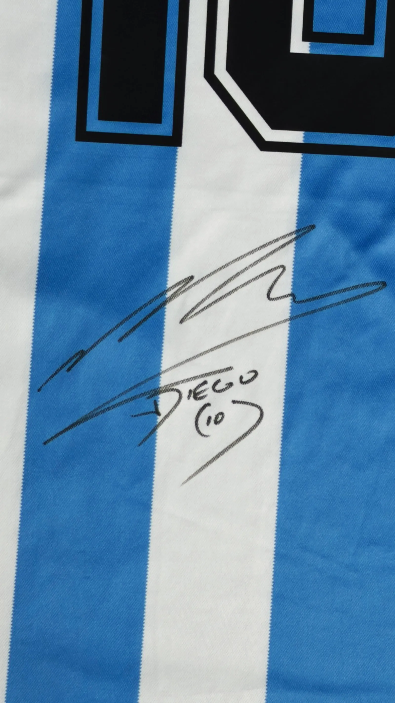 Diego Maradona autógrafo – camisa da Argentina, Diego Maradona