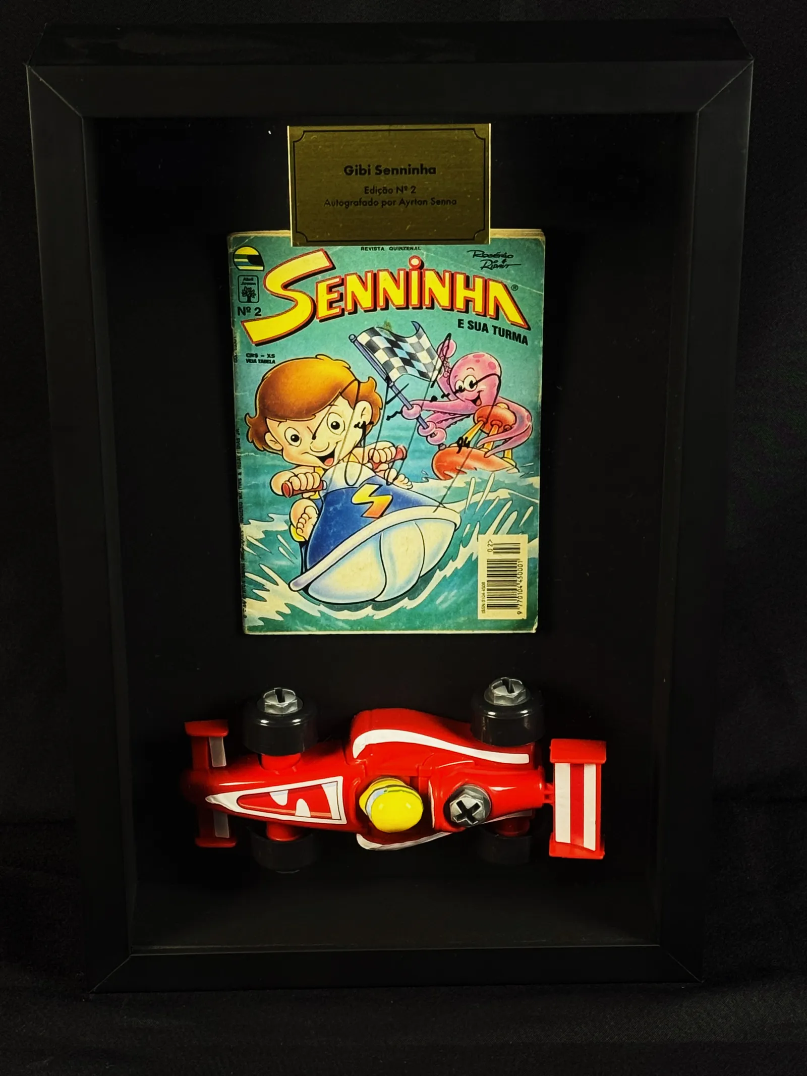 Gibi Senninha autografado por Ayrton Senna – edição 02, Ayrton Senna
