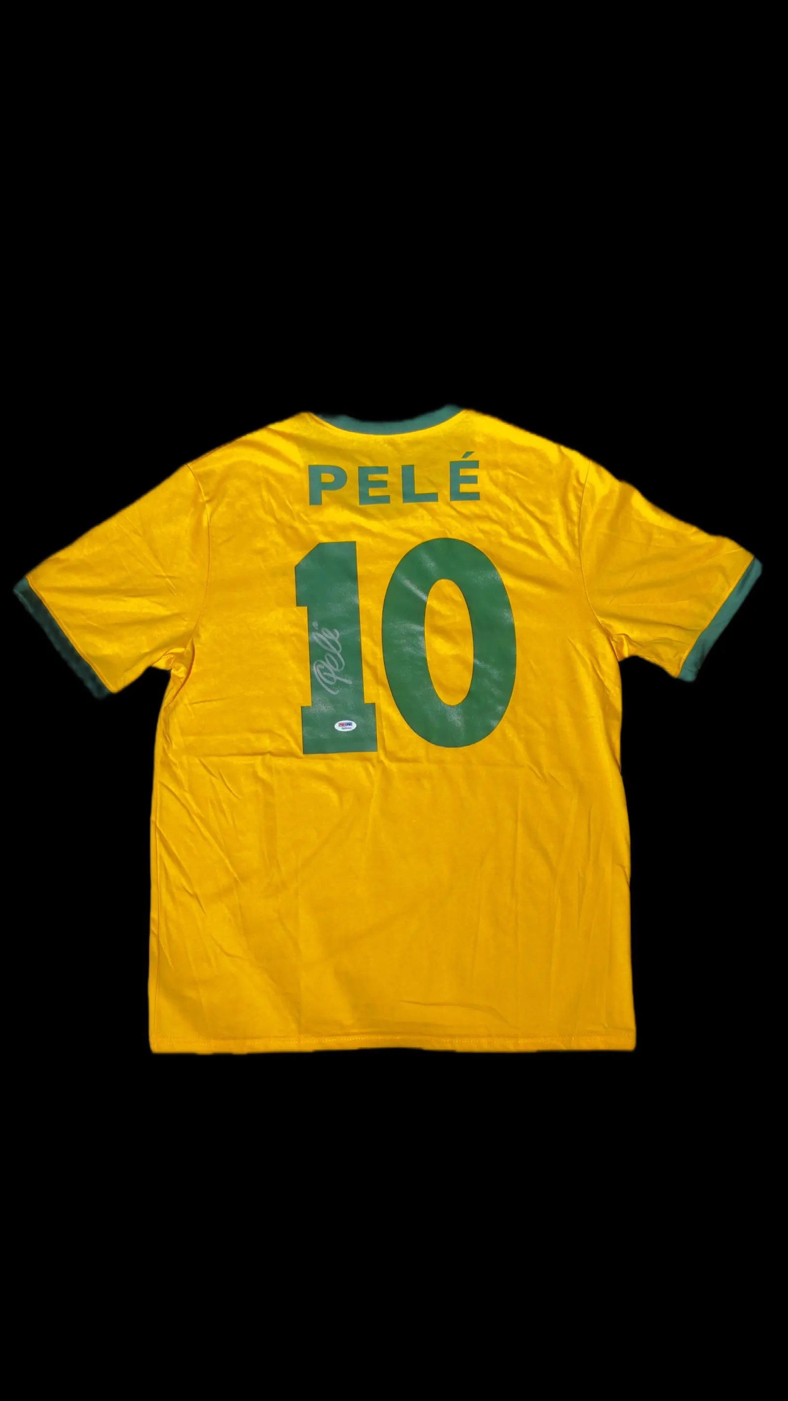 Pelé autógrafo – camisa Brasil 10, Pelé