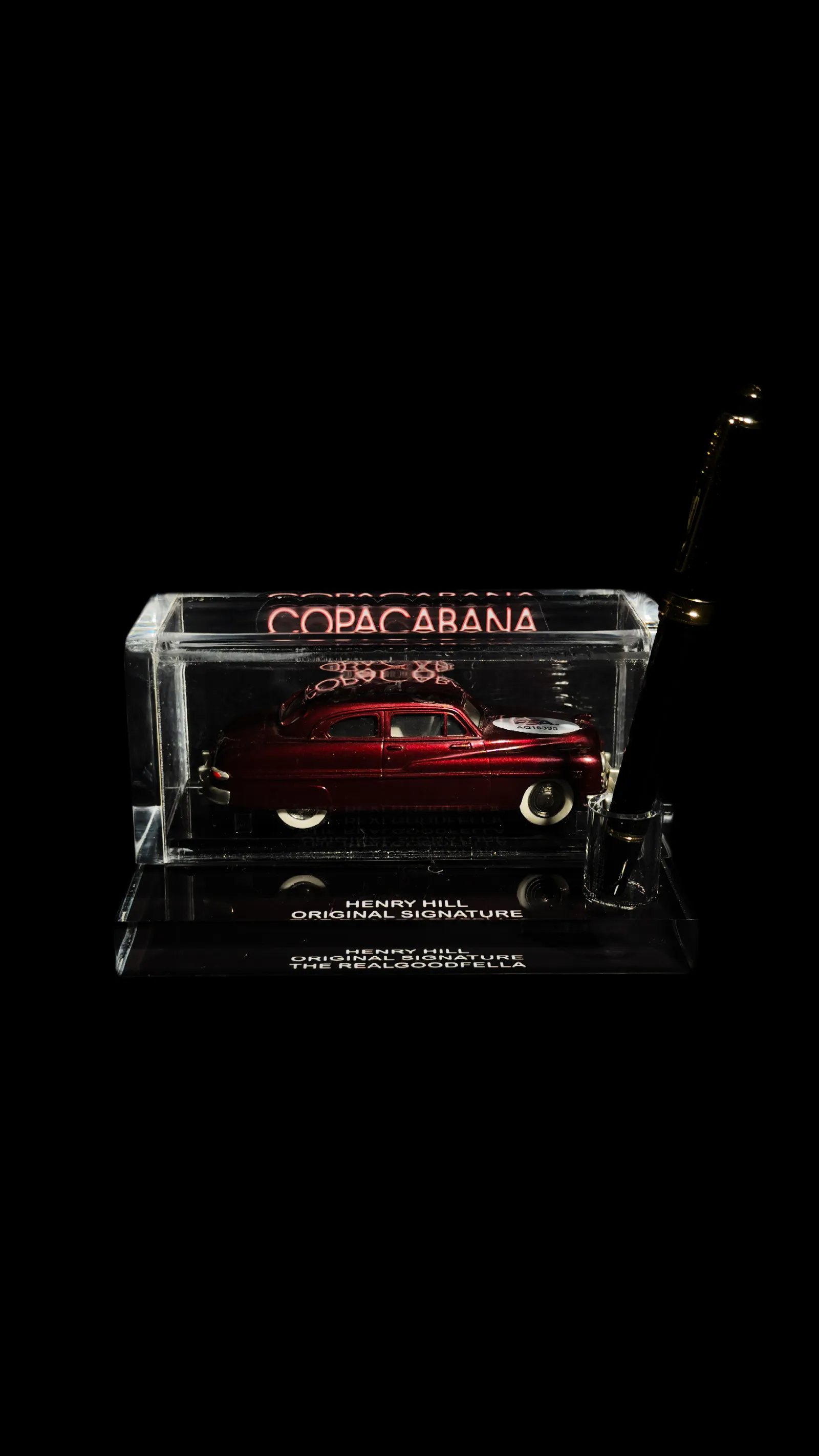 Henry Hill autógrafo – Miniatura Goodfellas com expositor