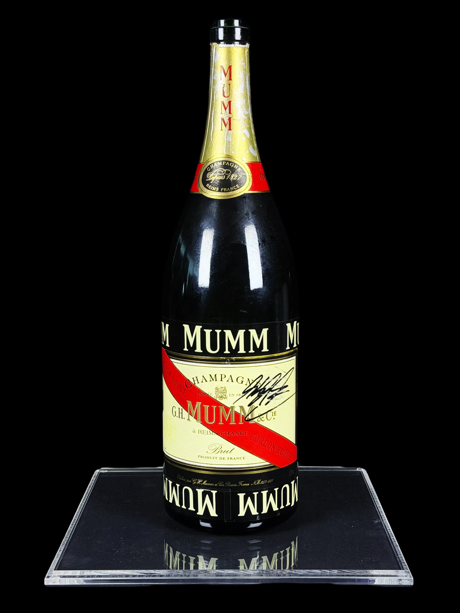 Michael Schumacher autógrafo – garrafa de Champagne Canada 2004, Michael Schumacher