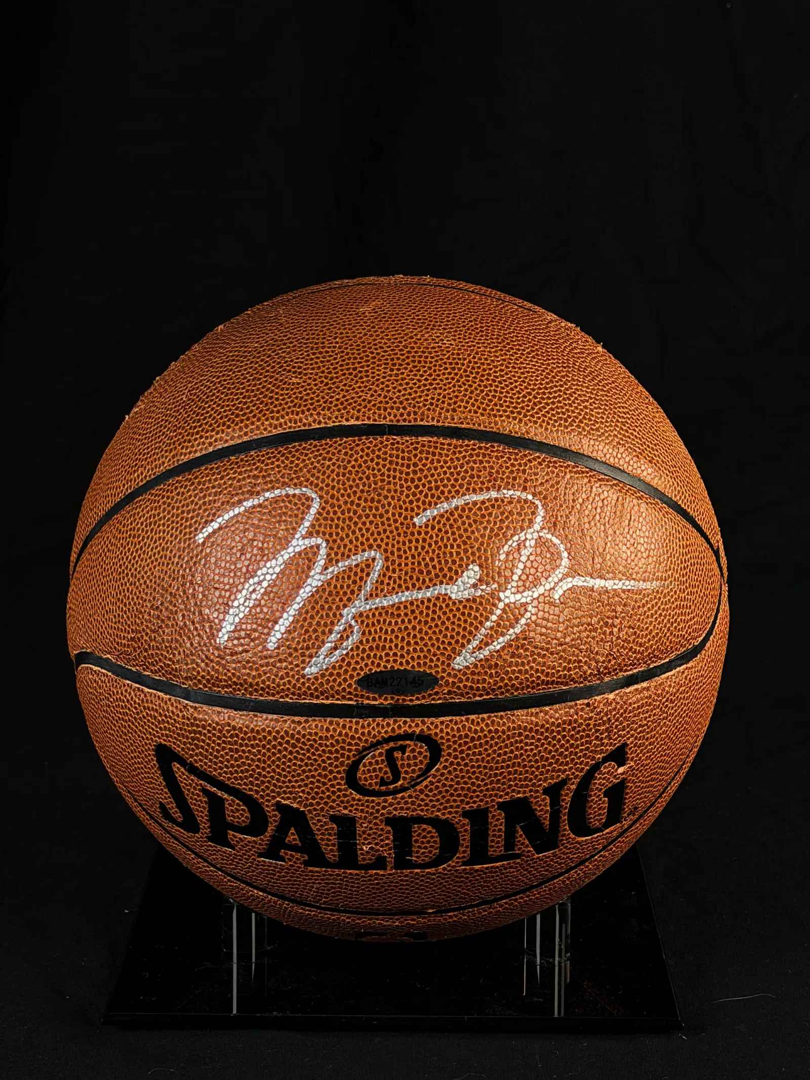 Michael Jordan autógrafo – bola de basquetebol, Michael Jordan
