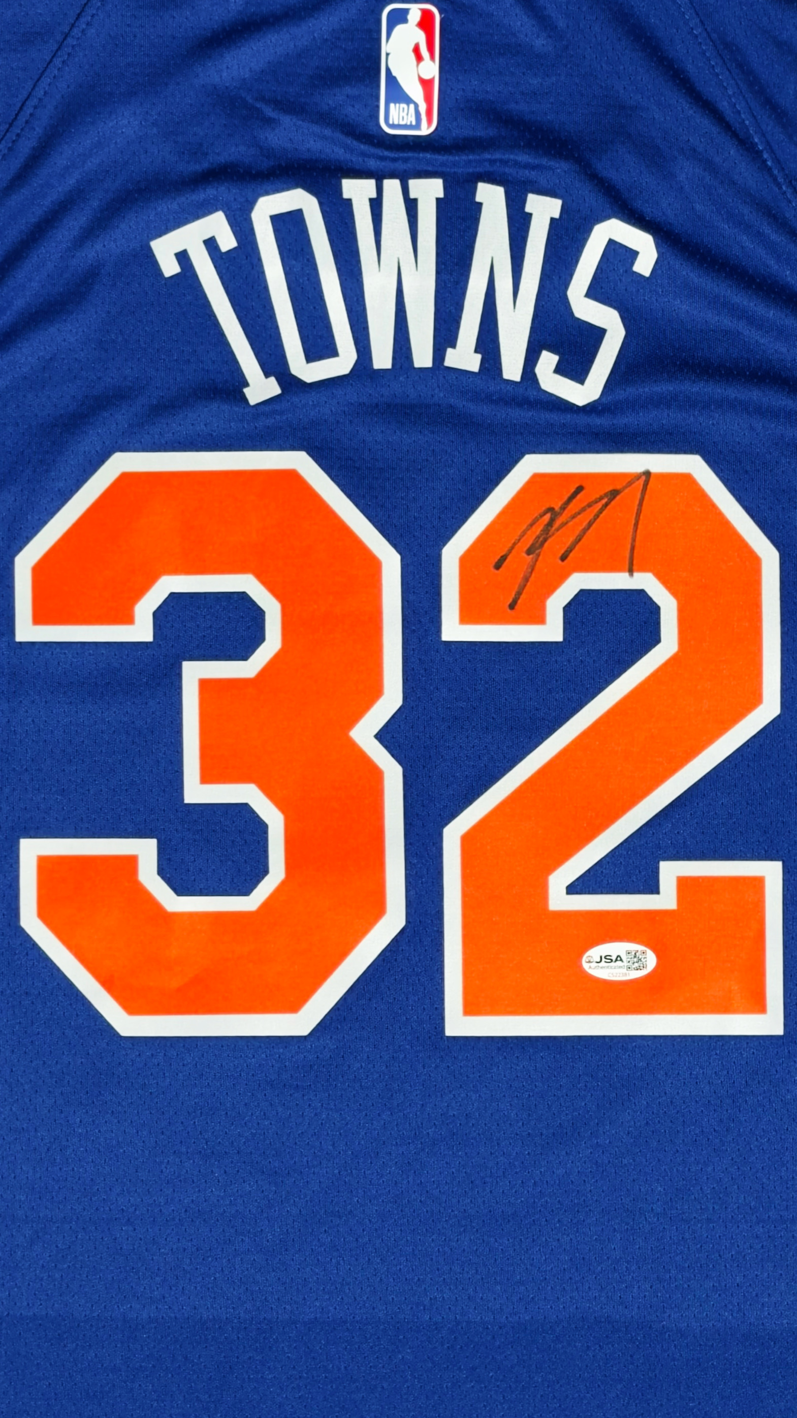 Karl-Anthony Towns autógrafo – Camisa New York Knicks #32, Karl-Anthony