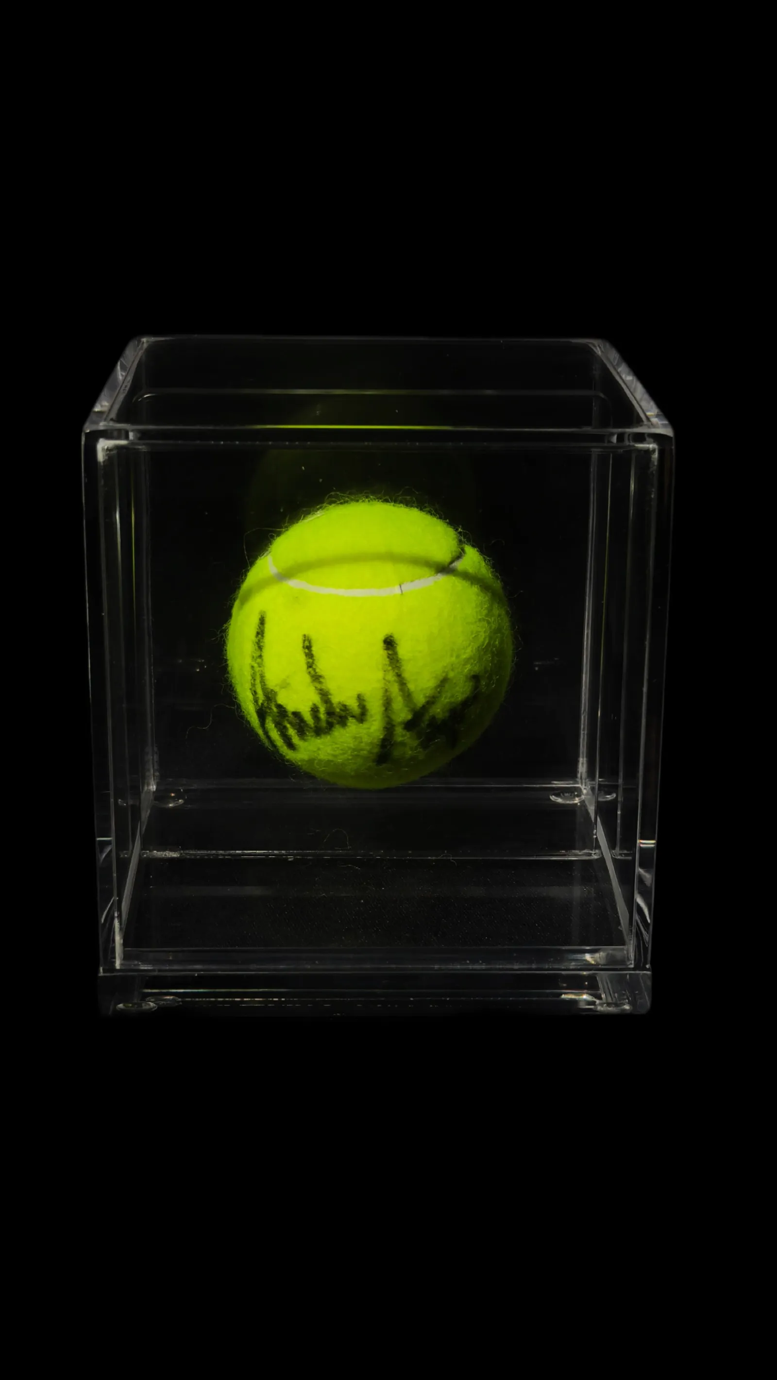 Andre Agassi autógrafo – bola de tênis, Andre Agassi