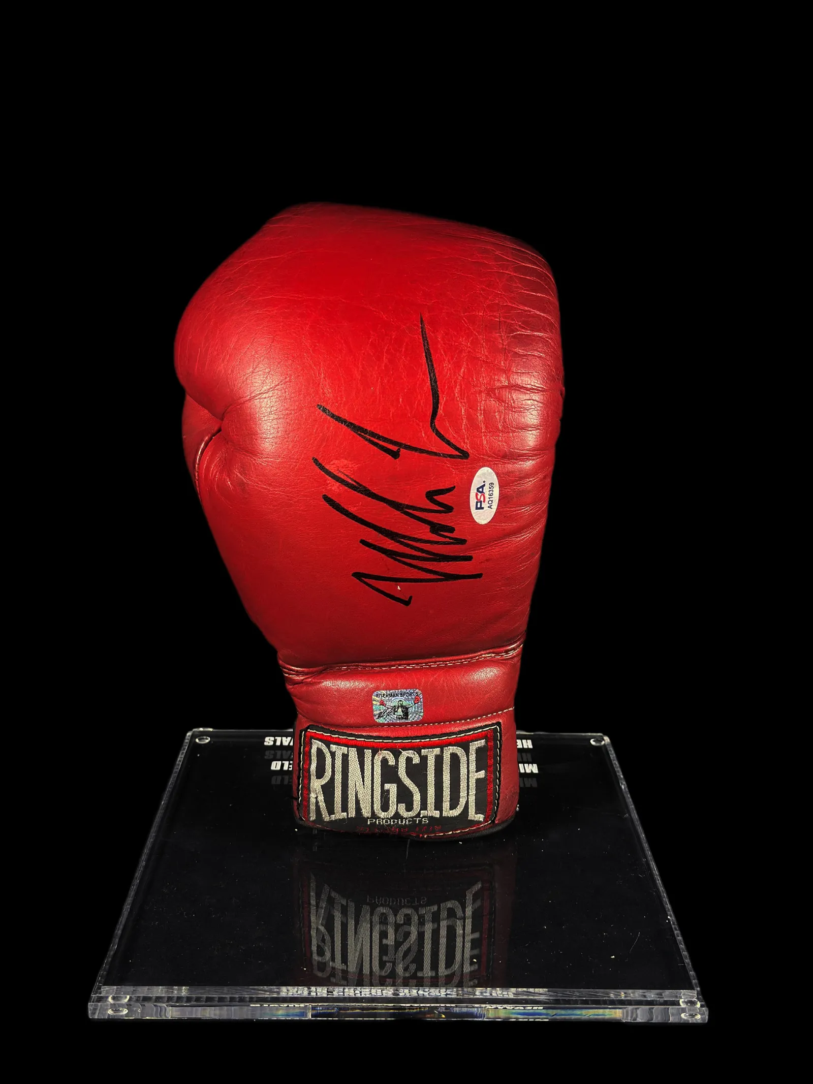 Mike Tyson autógrafo – luva de boxe vermelha Ringside, Mike Tyson