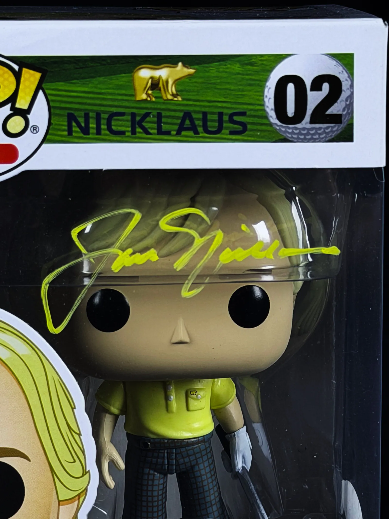 Jack Nicklaus – Funko Pop autografado (“The Golden Bear”), Jack Nicklaus