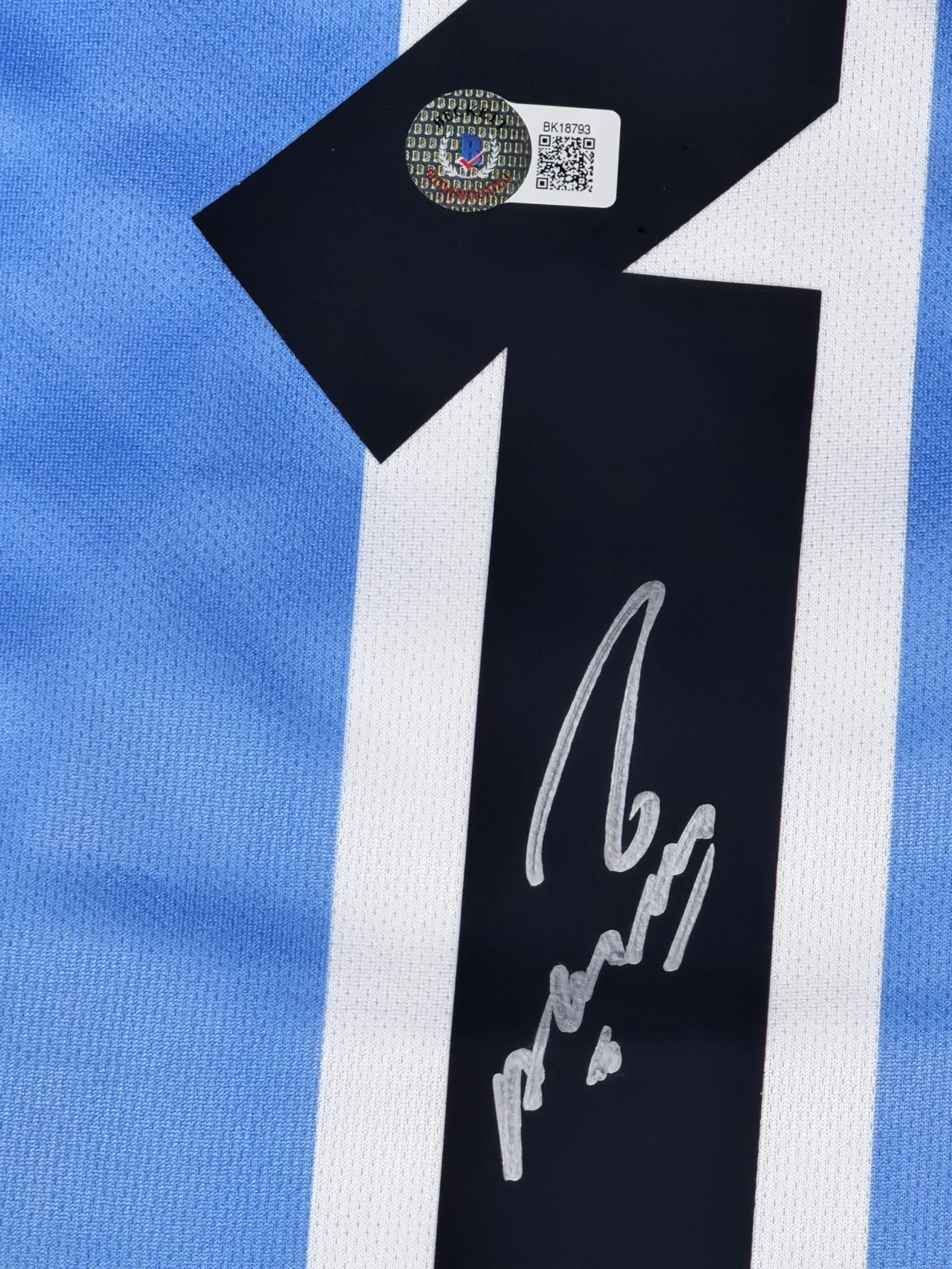 Sergio "Kun" Agüero autógrafo – camisa da Seleção Argentina, Sergio Agüero