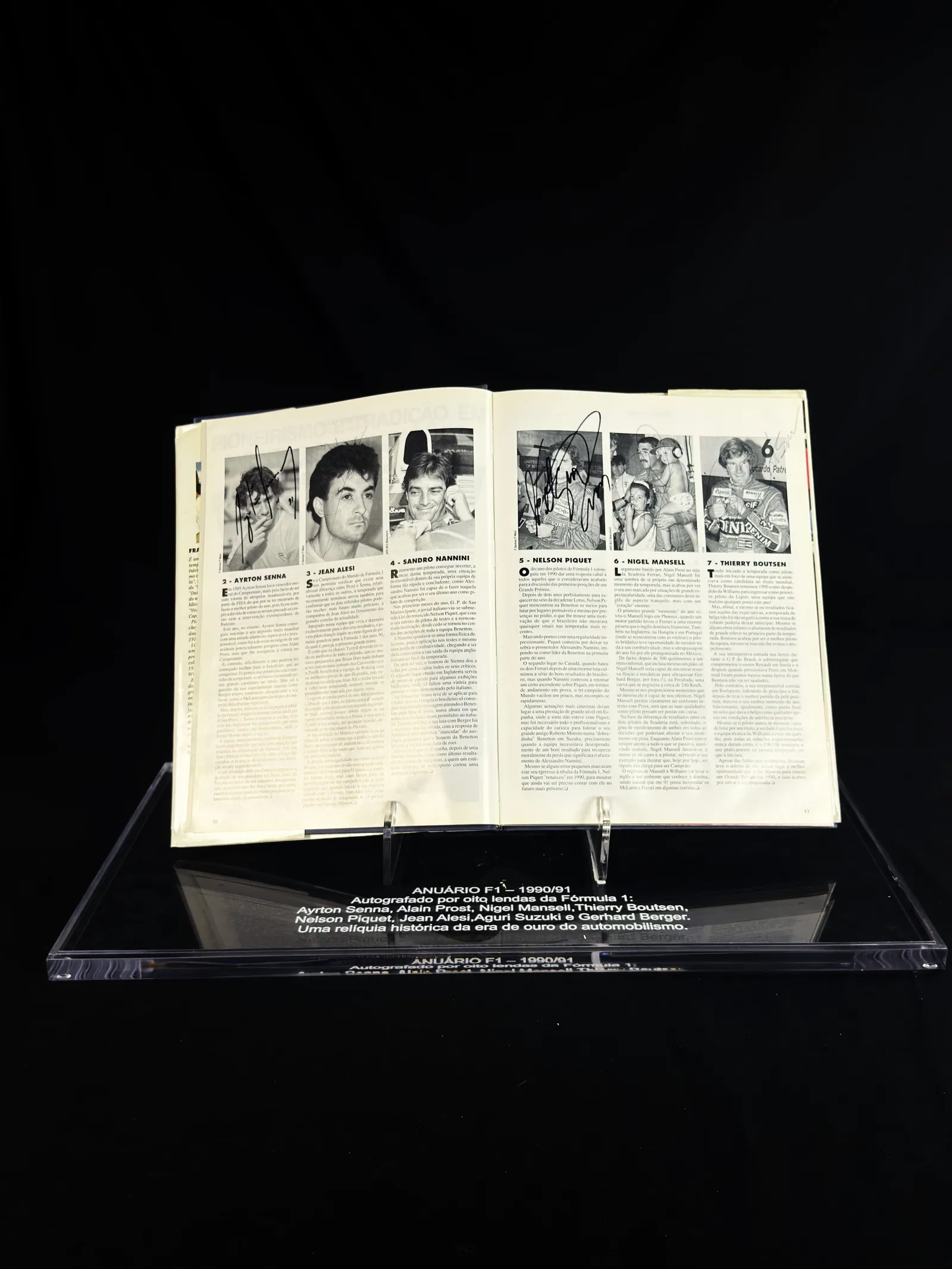 Ayrton Senna e lendas da Fórmula 1 – anuário 1990/91, Ayrton Senna