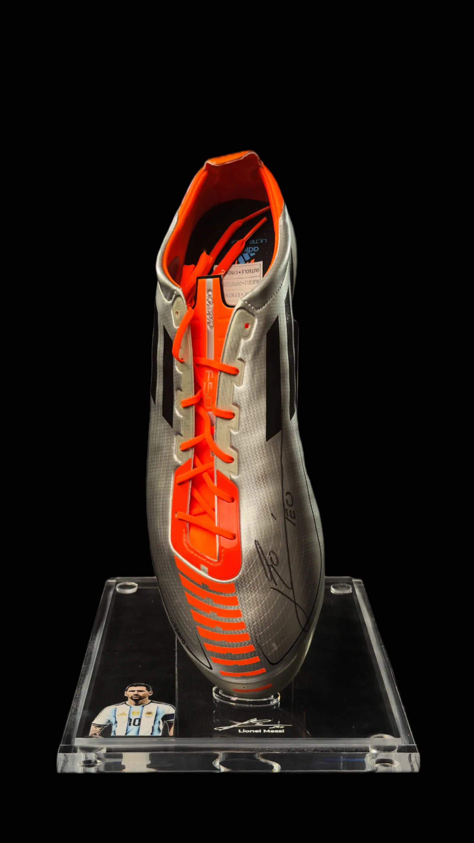 Lionel Messi autógrafo – Chuteira Adidas, Lionel Messi