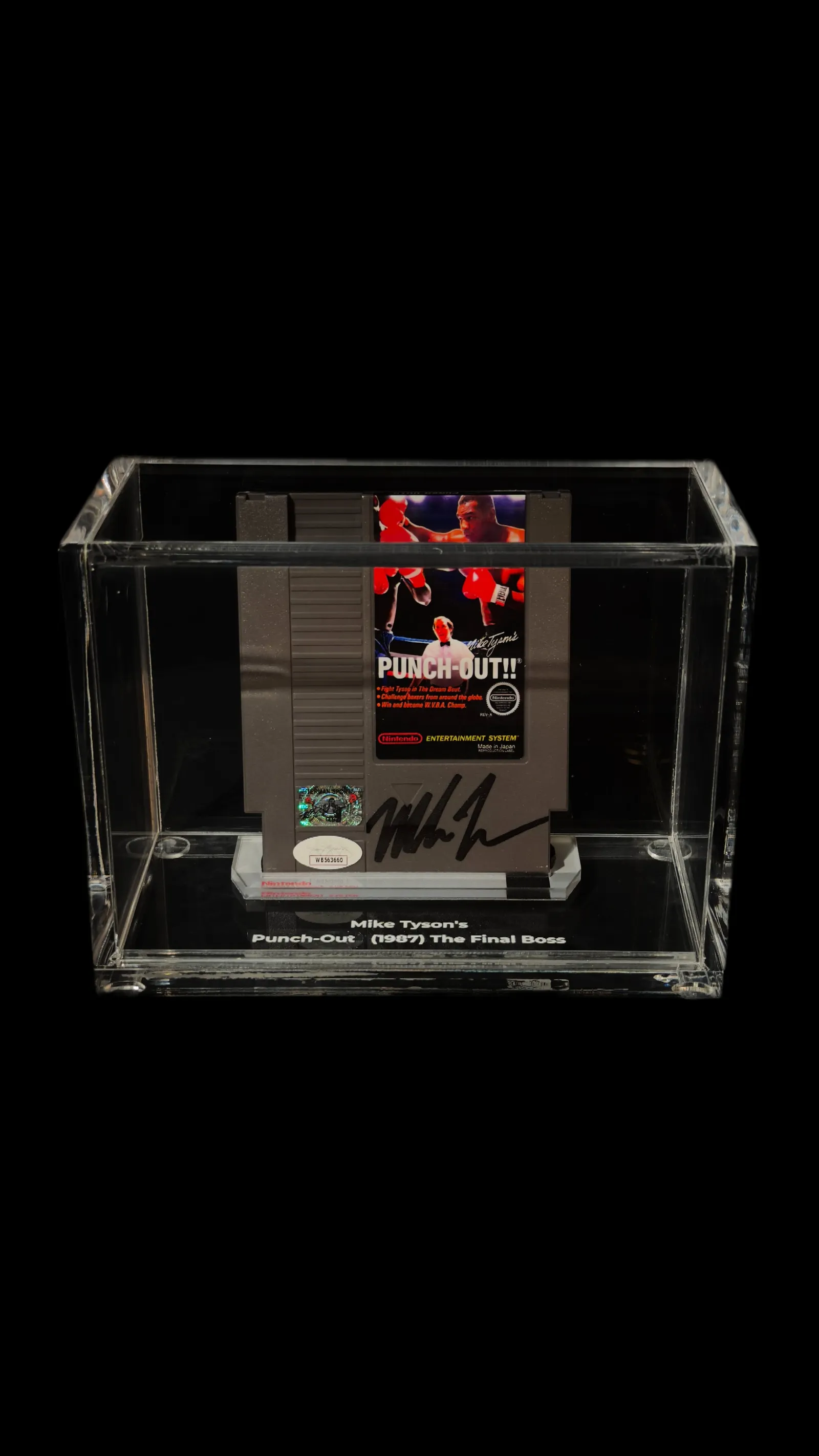 Mike Tyson autógrafo – "Punch-Out" cartucho de video game, Mike Tyson