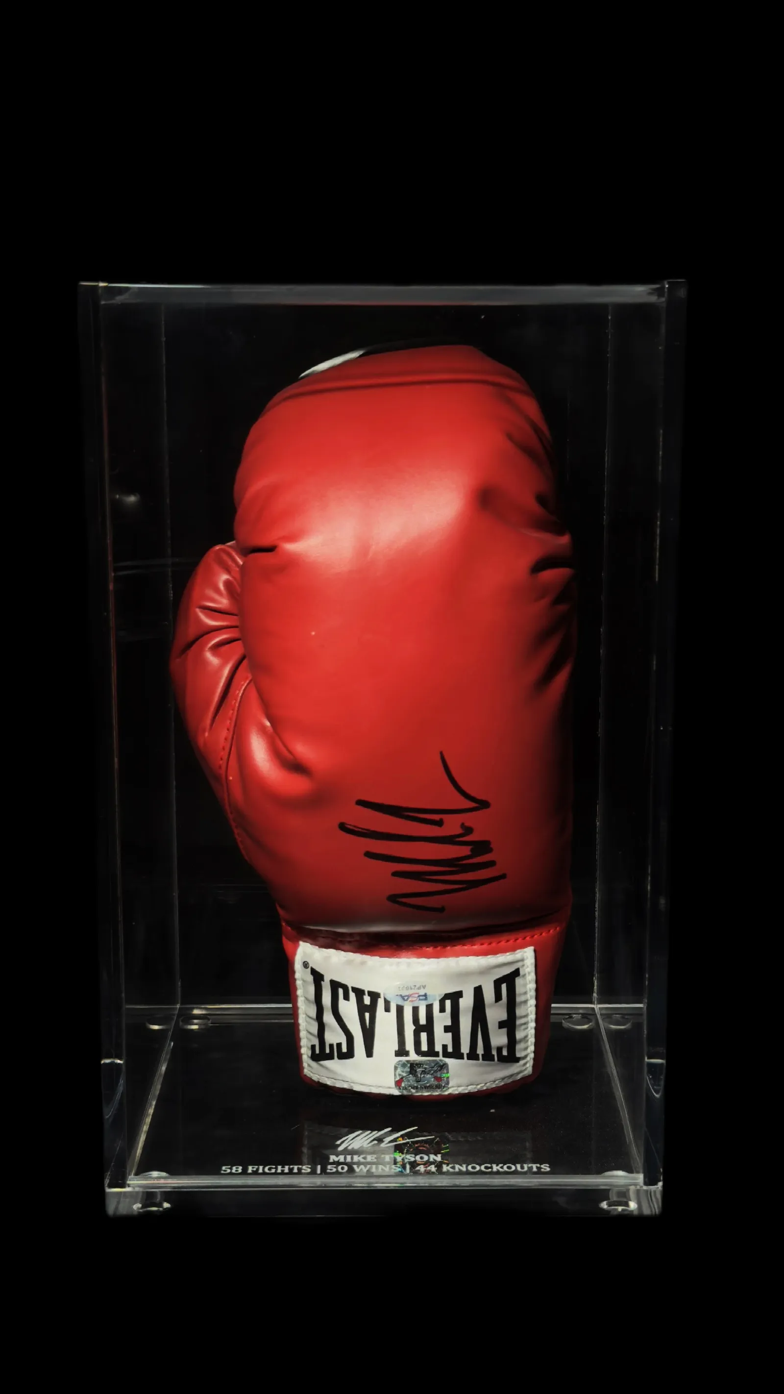 Mike Tyson autógrafo – luva Everlast, Mike Tyson