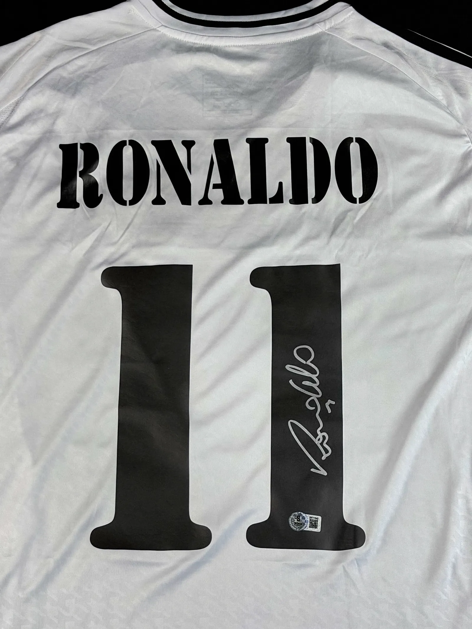 Ronaldo Nazário, "O Fenômeno" autógrafo – camisa Real Madrid, Ronaldo Fenômeno