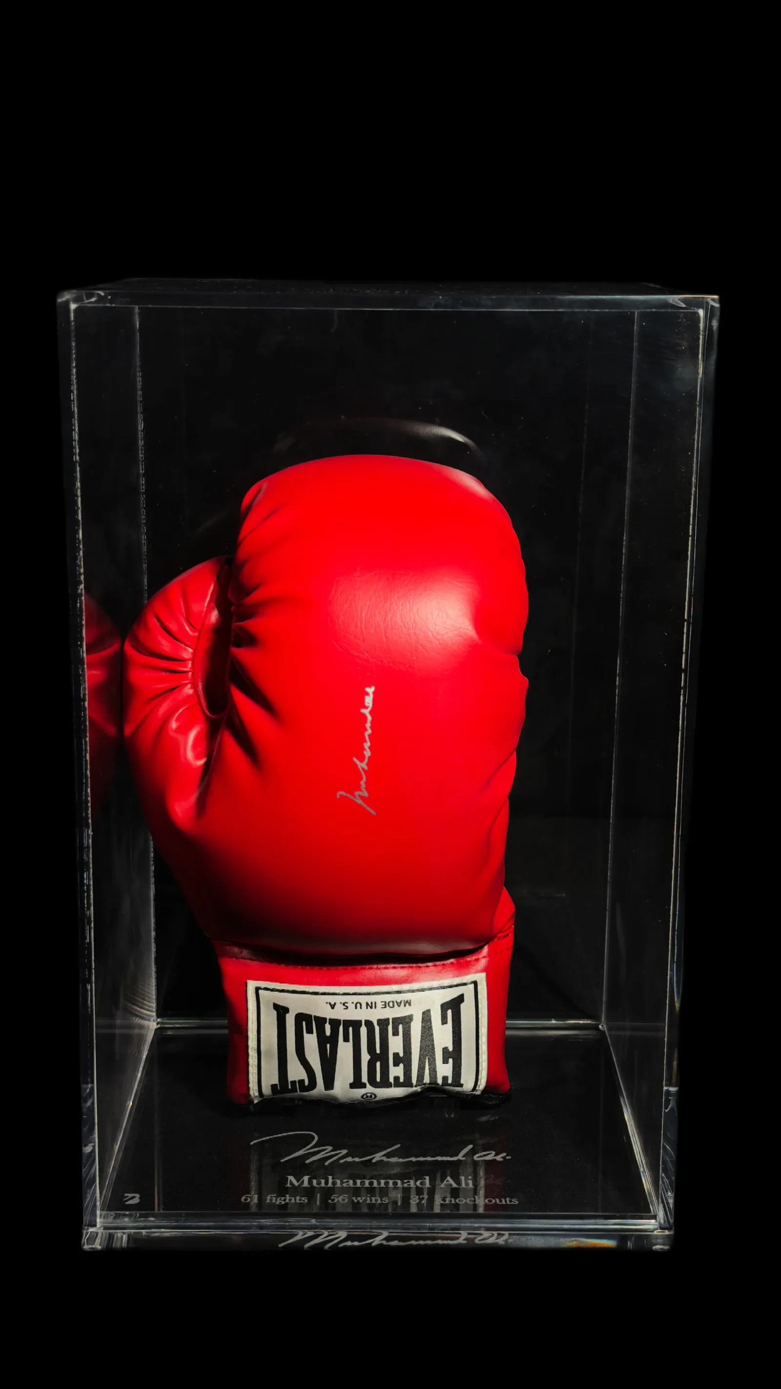 Muhammad Ali autógrafo – luva de boxe Everlast, Muhammad Ali