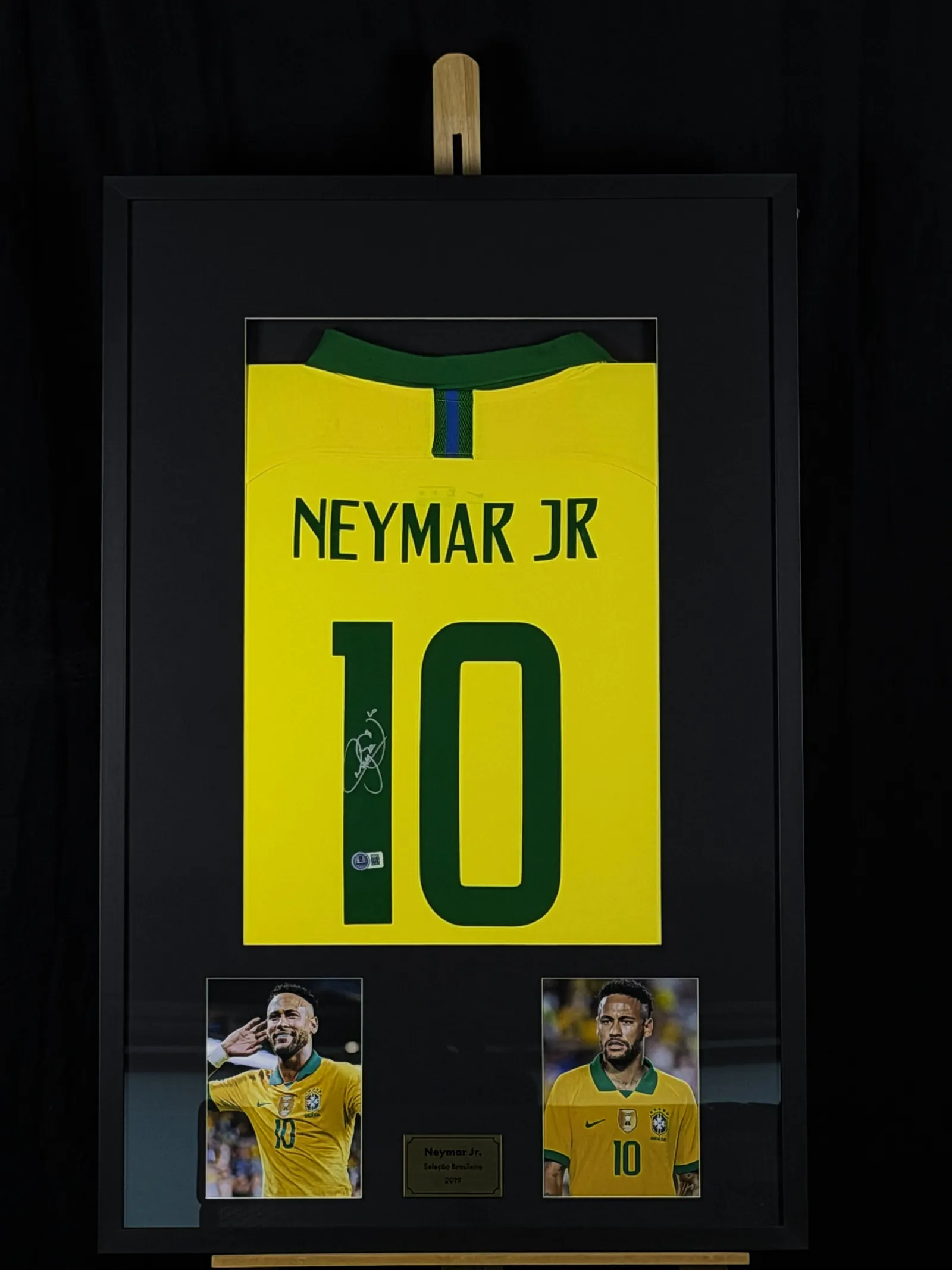Neymar Júnior autógrafo – camisa amarela da Seleção Brasileira, Neymar Jr
