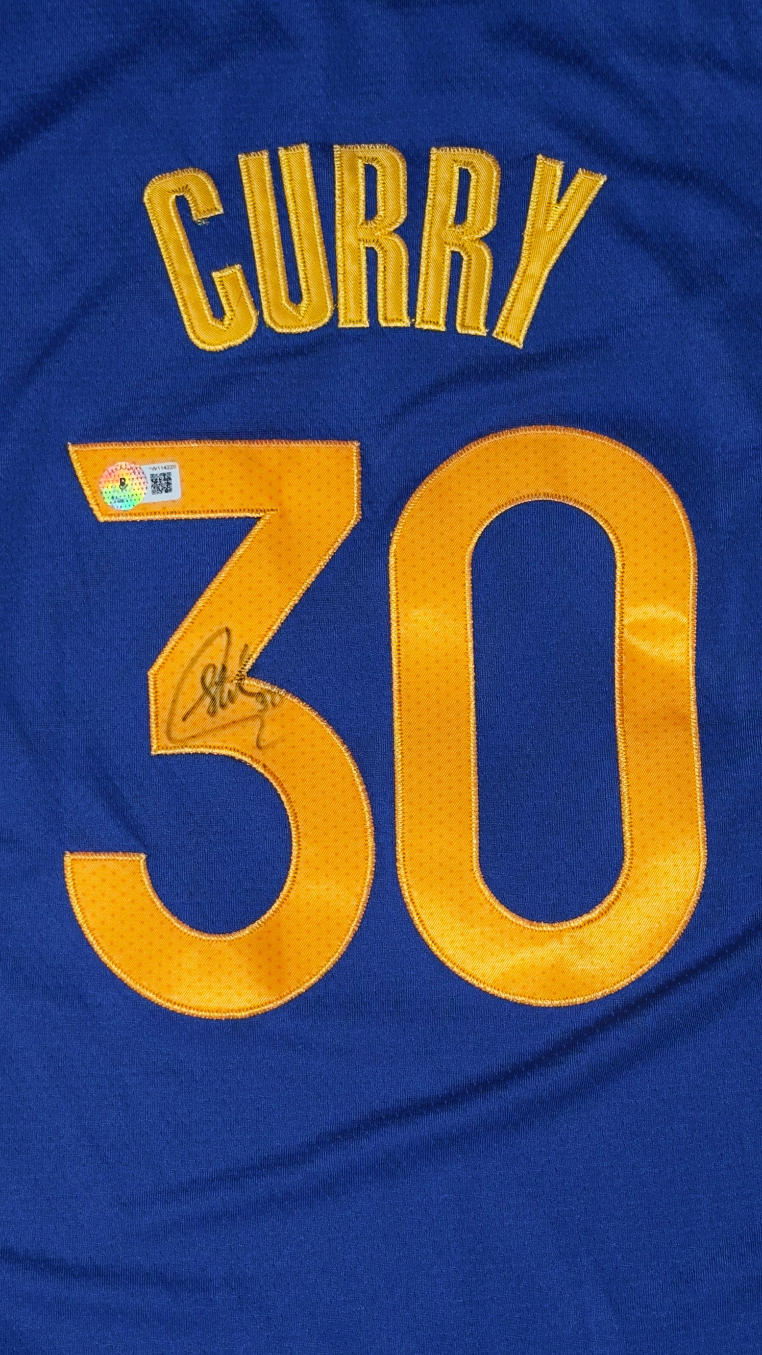 Stephen Curry autógrafo – camisa Golden State Warriors nº 30, Stephen Curry