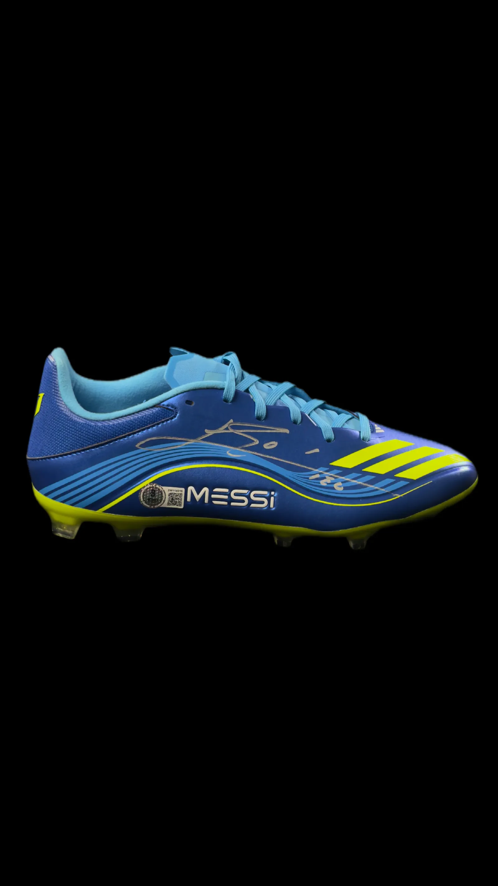 Lionel Messi autógrafo – Chuteira Adidas, Lionel Messi
