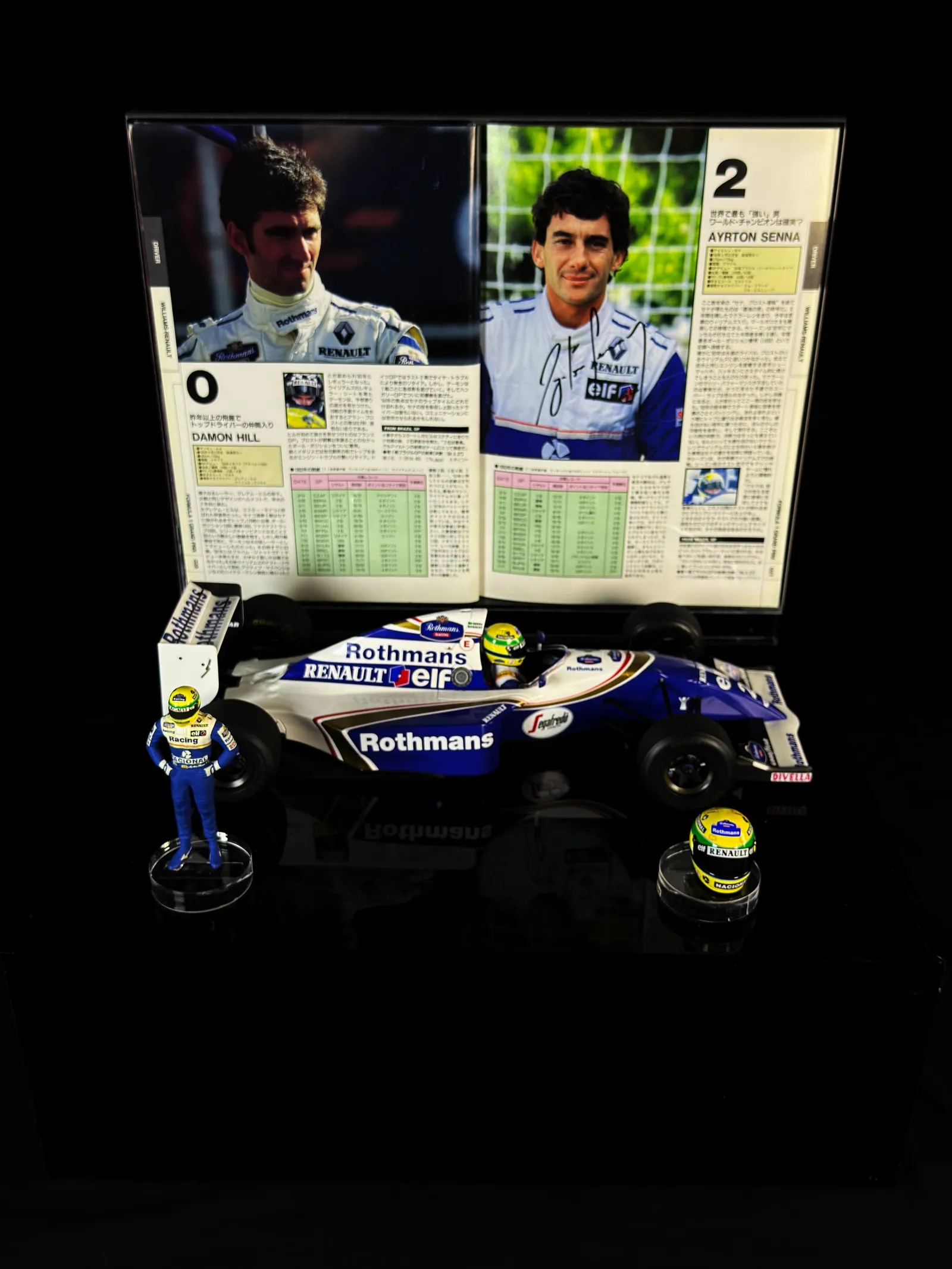 Ayrton Senna autógrafo – programa oficial do Grande Prêmio do Pacífico de Fórmula 1 de 1994, Ayrton Senna