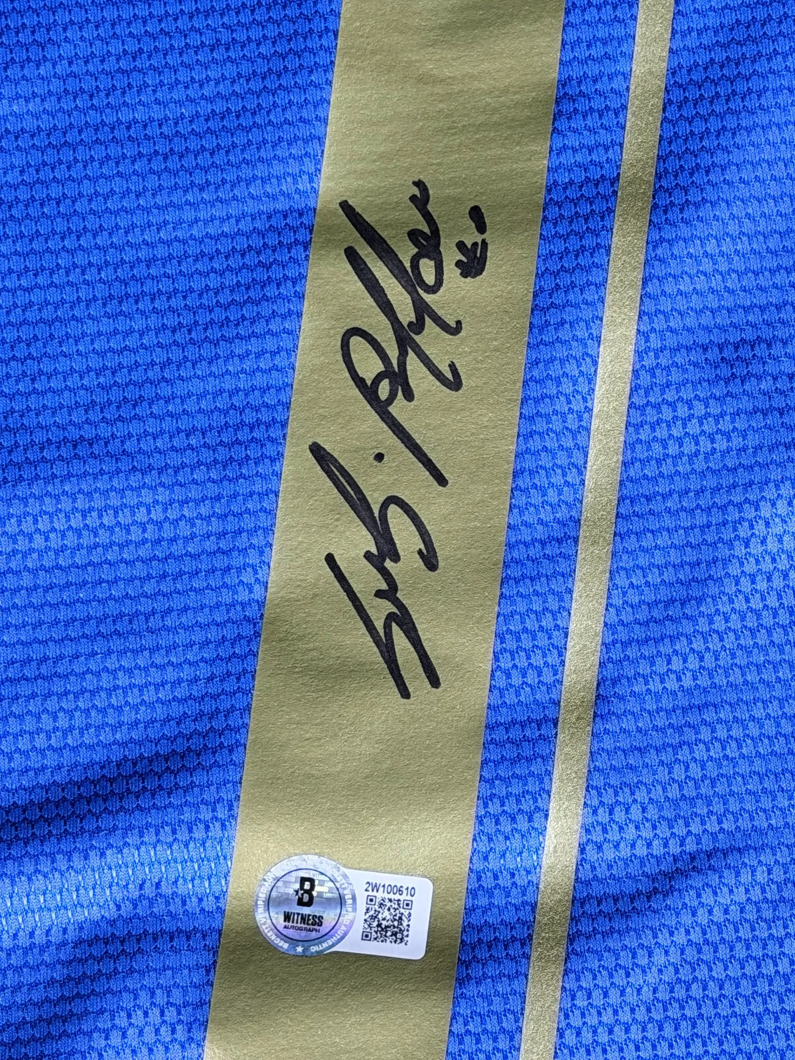Buffon autógrafo – camisa azul da Seleção da Itália, Gianluigi Buffon