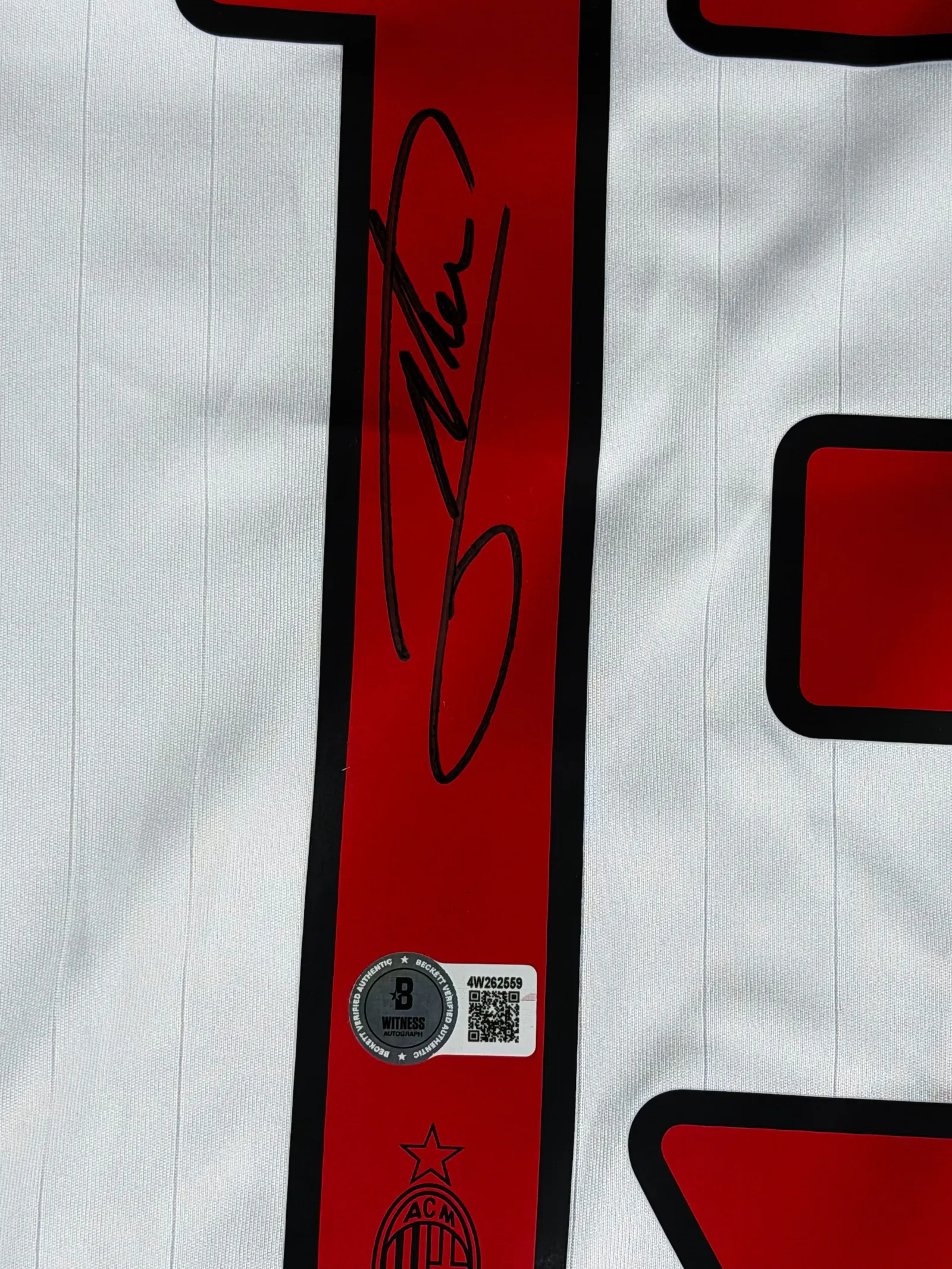 Alessandro Nesta autógrafo – camisa do Milan, Alessandro Nesta