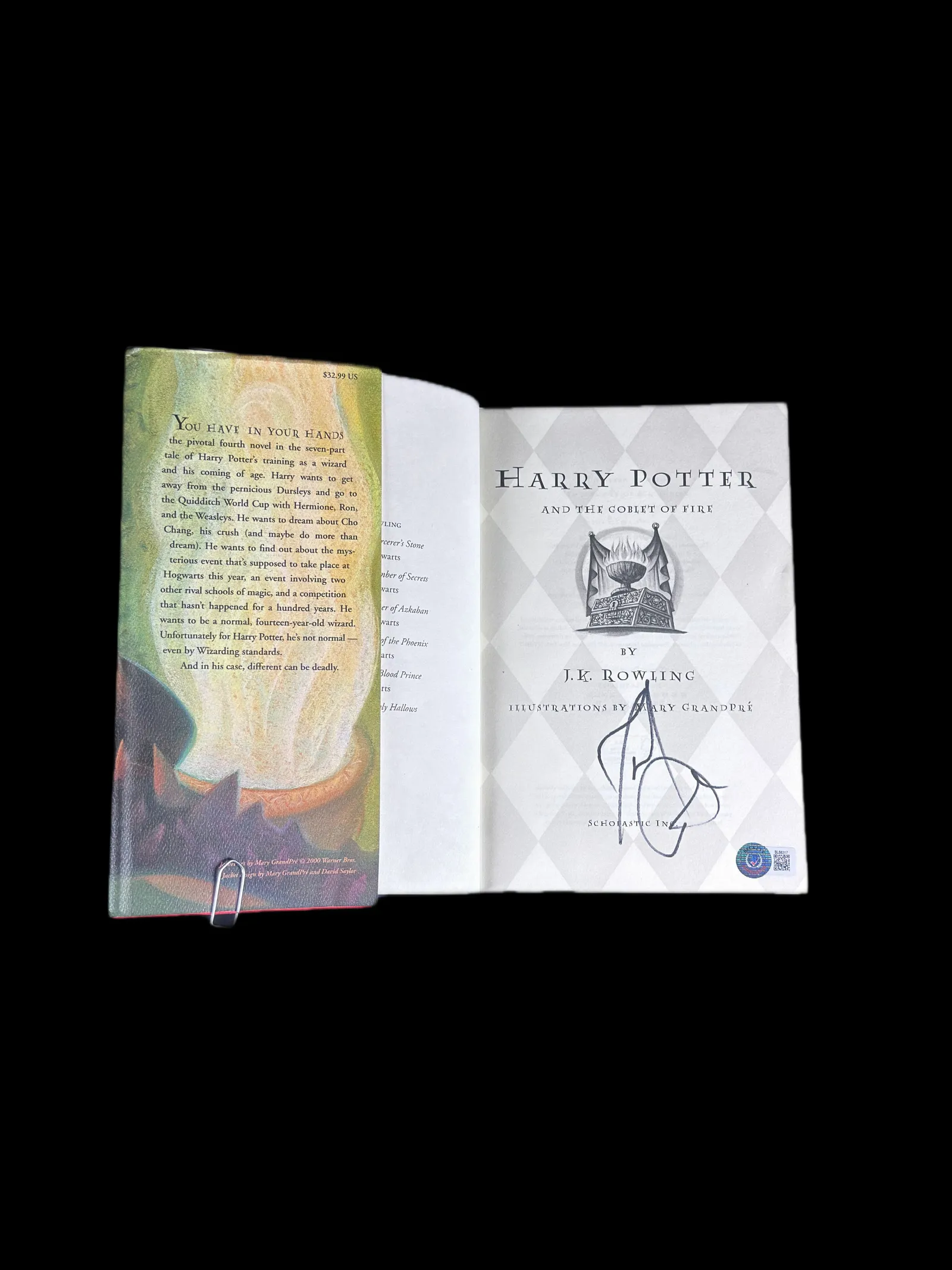 Daniel Radcliffe autógrafo – Harry Potter and the Goblet of Fire, Daniel Radcliffe