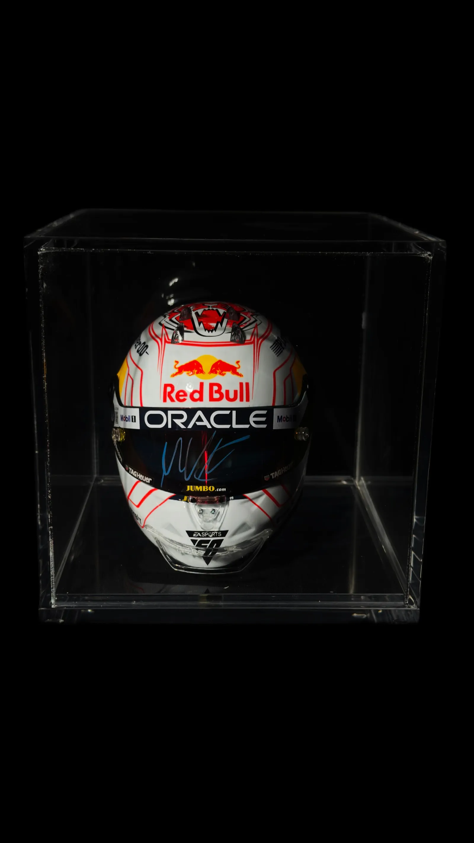 Max Verstappen autógrafo – mini capacete GP do Japão 2023, Max Verstappen