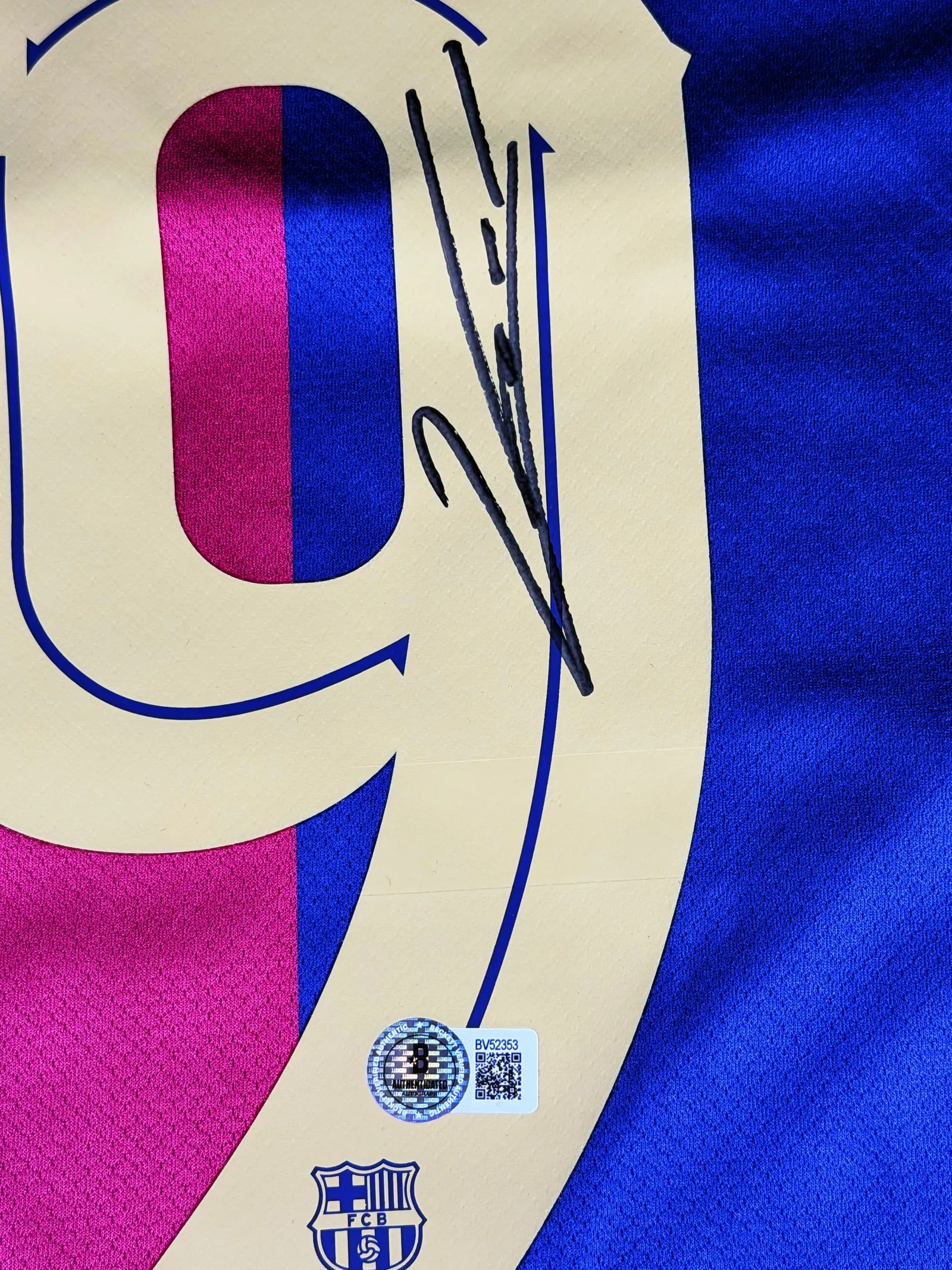 Lewandowski autógrafo – camisa do Barcelona, Robert Lewandowski