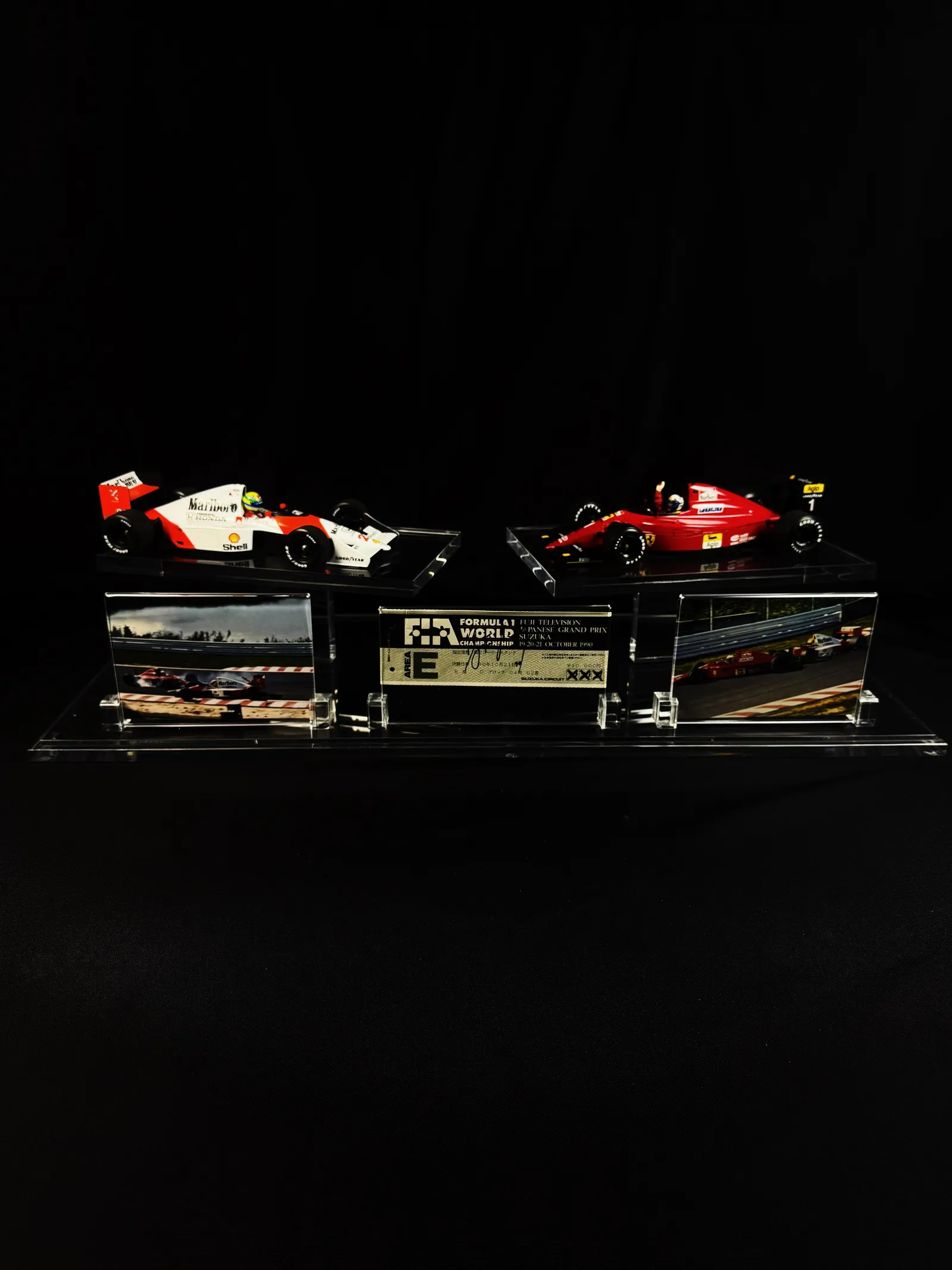Ayrton Senna autógrafo – ingresso GP do Japão (Suzuka) 21/10/1990, Ayrton Senna