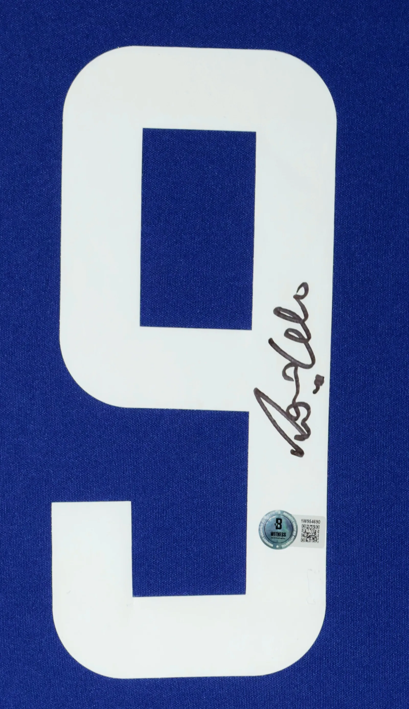 Ronaldo Fenômeno autógrafo – camisa Brasil 9 azul, Ronaldo Fenômeno