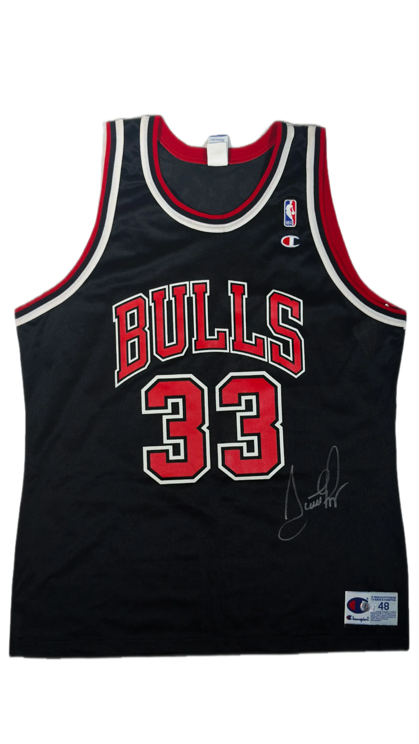 Scottie Pippen autógrafo – Camisa Chicago Bulls, Scottie Pippen