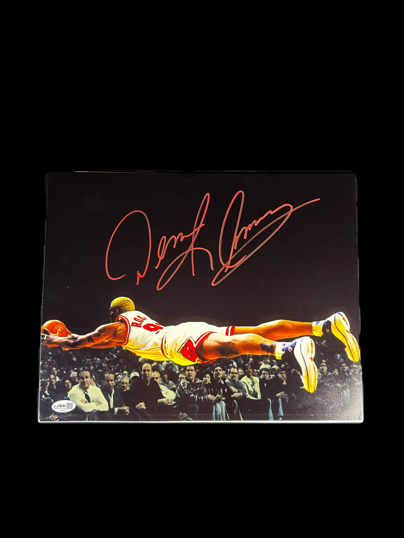 Dennis Rodman autógrafo – foto, Dennis Rodman