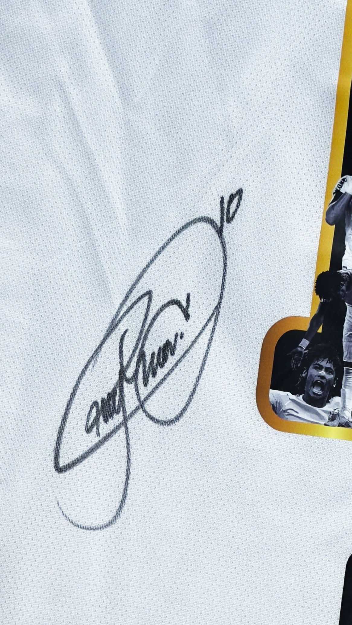 Neymar Jr autógrafo – camisa do Santos, Neymar Jr