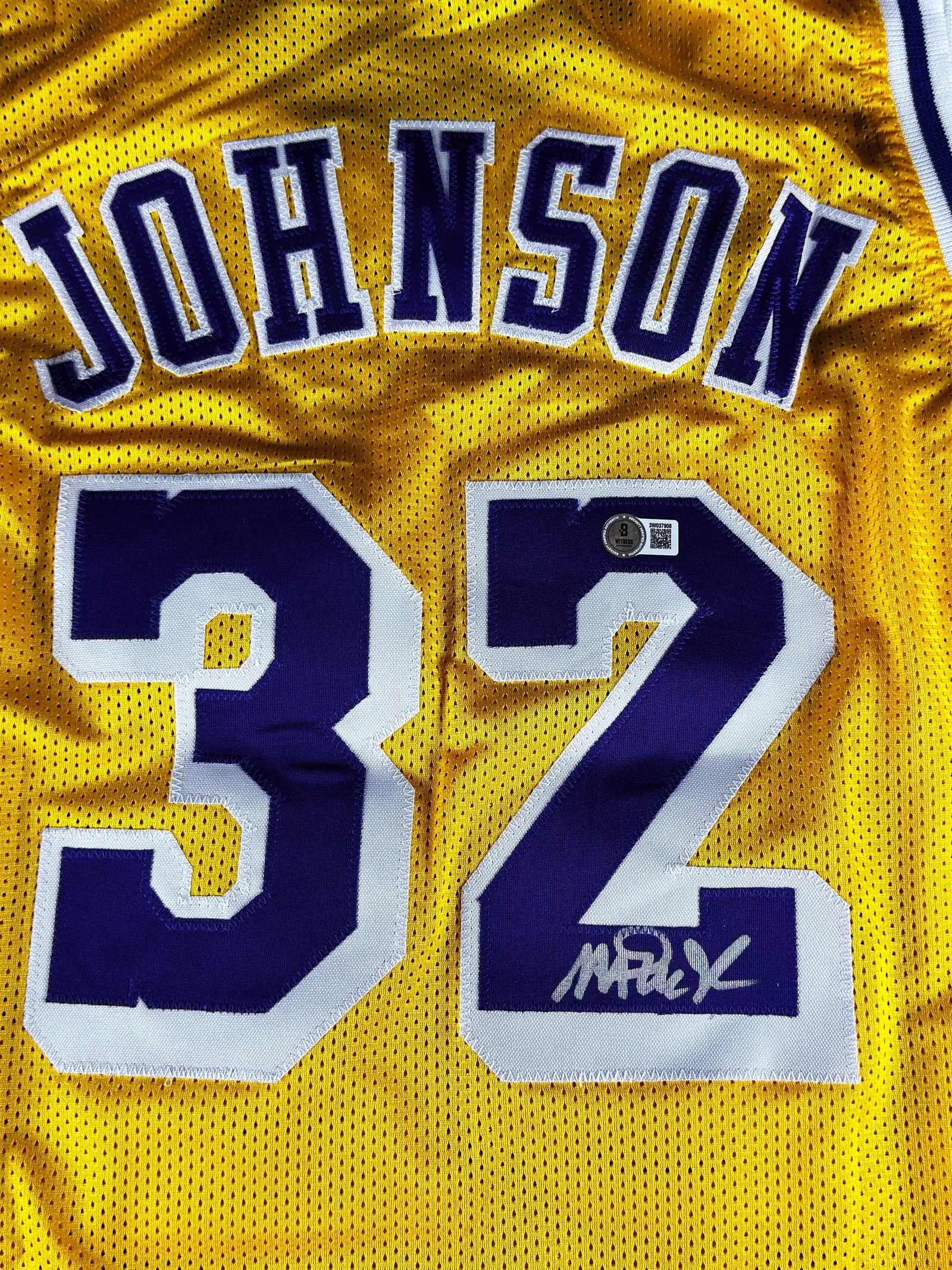 Magic Johnson autógrafo – camisa de basquetebol Lakers, Magic Johnson