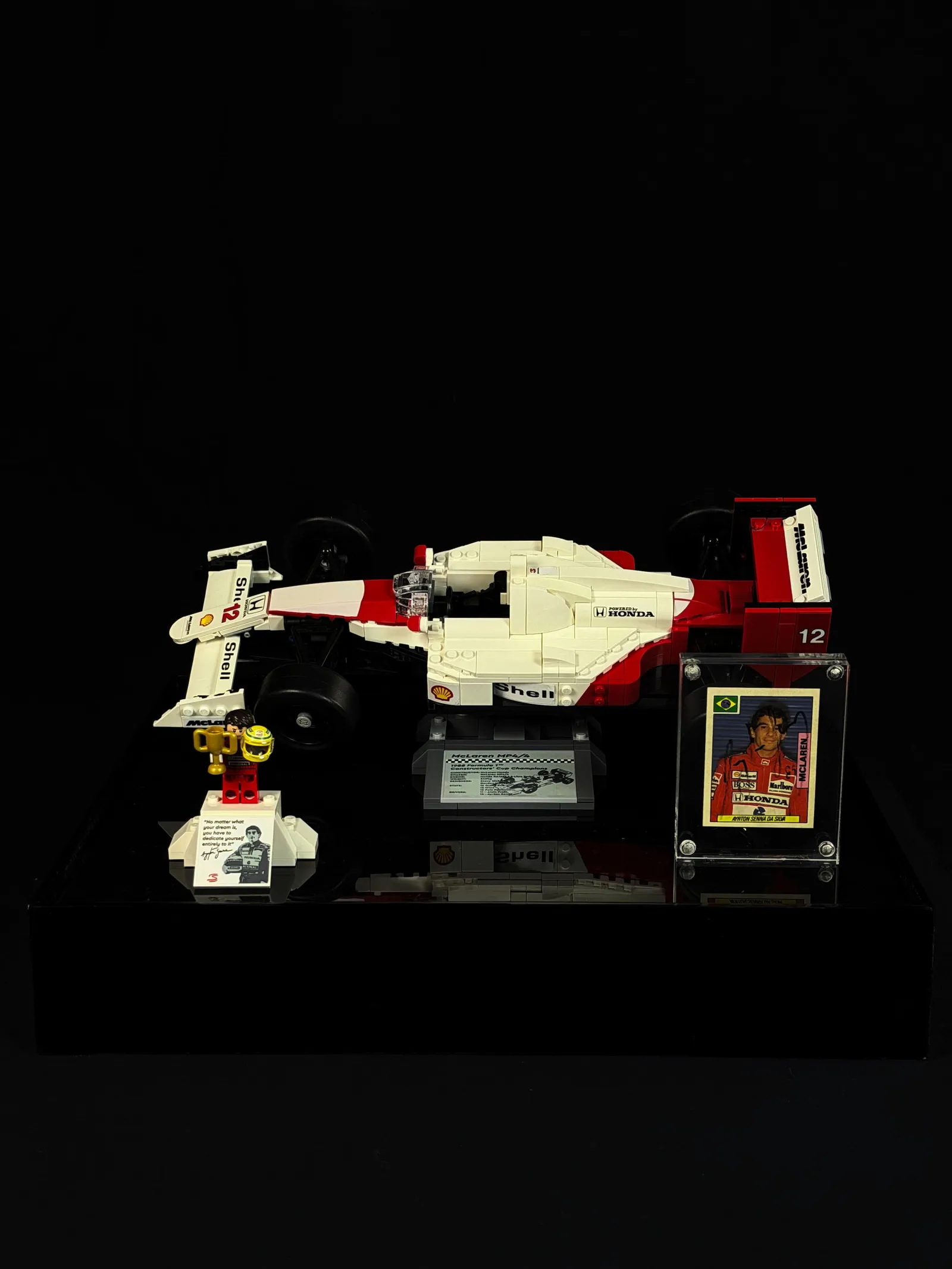 Ayrton Senna autógrafo – card, Ayrton Senna