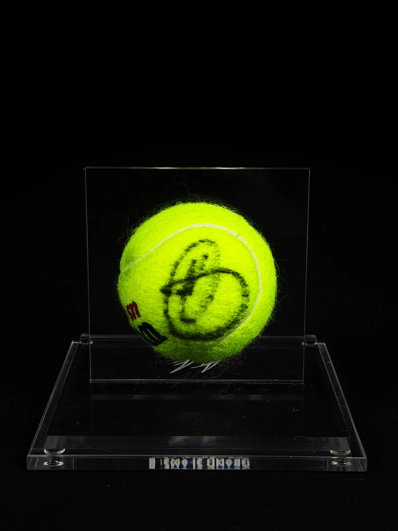 Novak Djokovic autógrafo – bola de tênis, Novak Djokovic