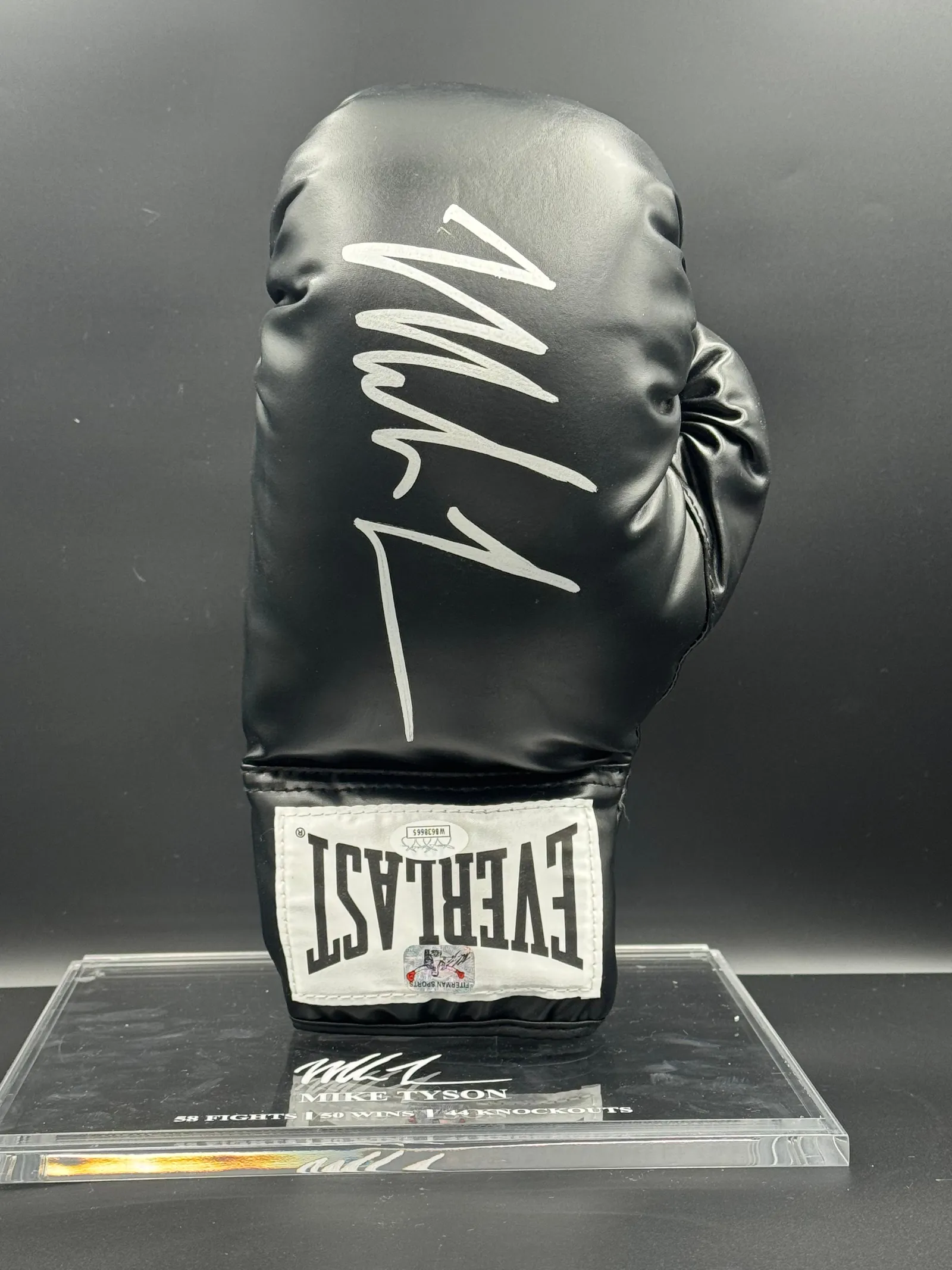 Mike Tyson autógrafo – luva de boxe Everlast, Mike Tyson