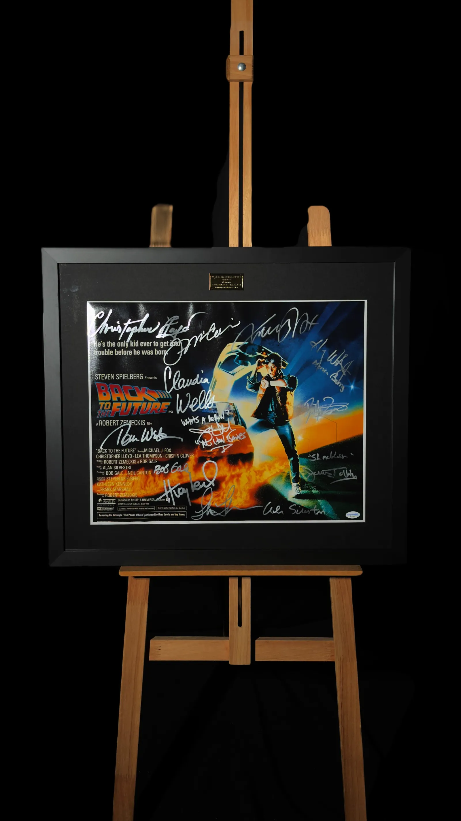 De Volta para o Futuro autógrafos – Quadro multiautografado, De Volta para o Futuro