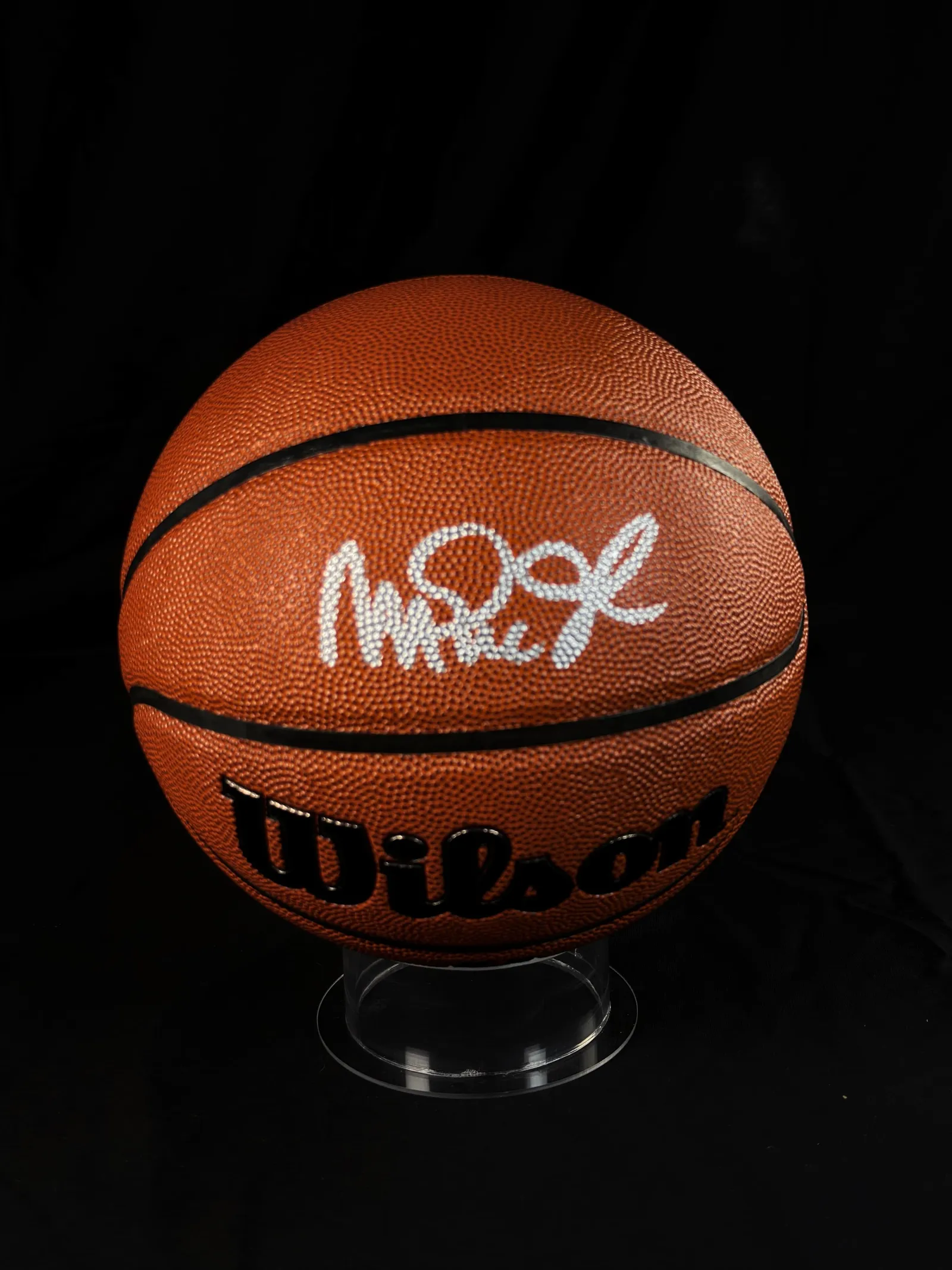 Magic Johnson autógrafo – bola de basquetebol, Magic Johnson