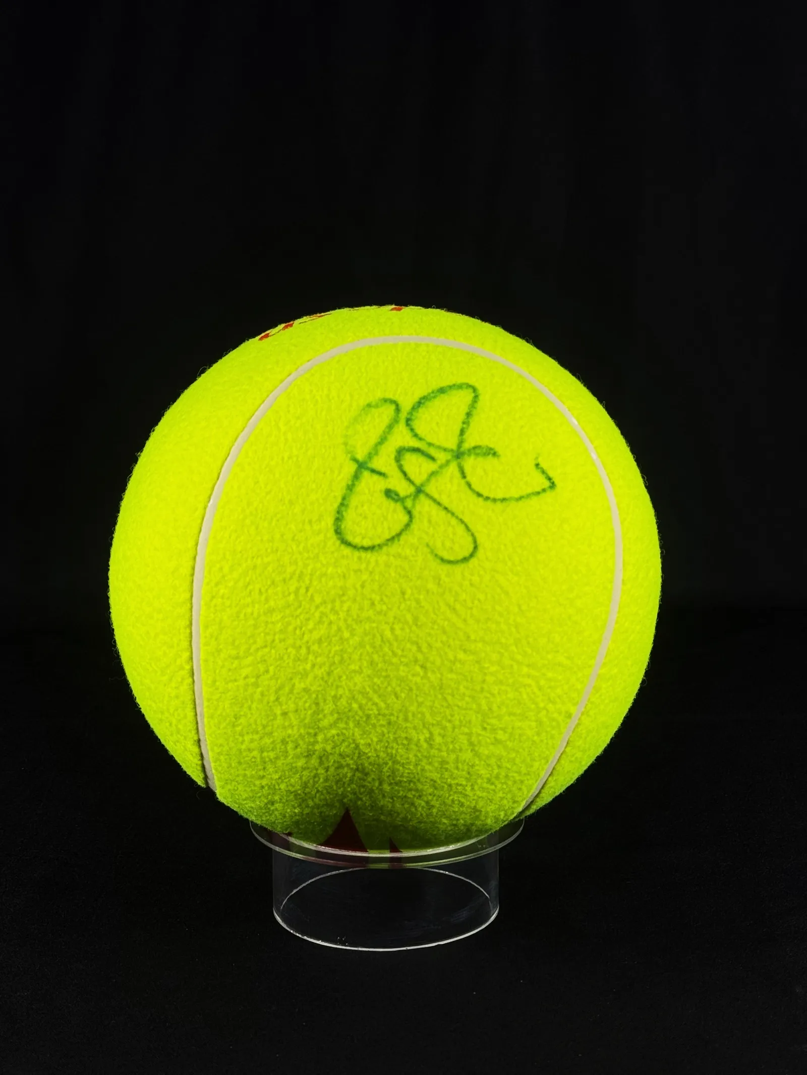 Roger Federer autógrafo – bola de tênis Jumbo, Roger Federer
