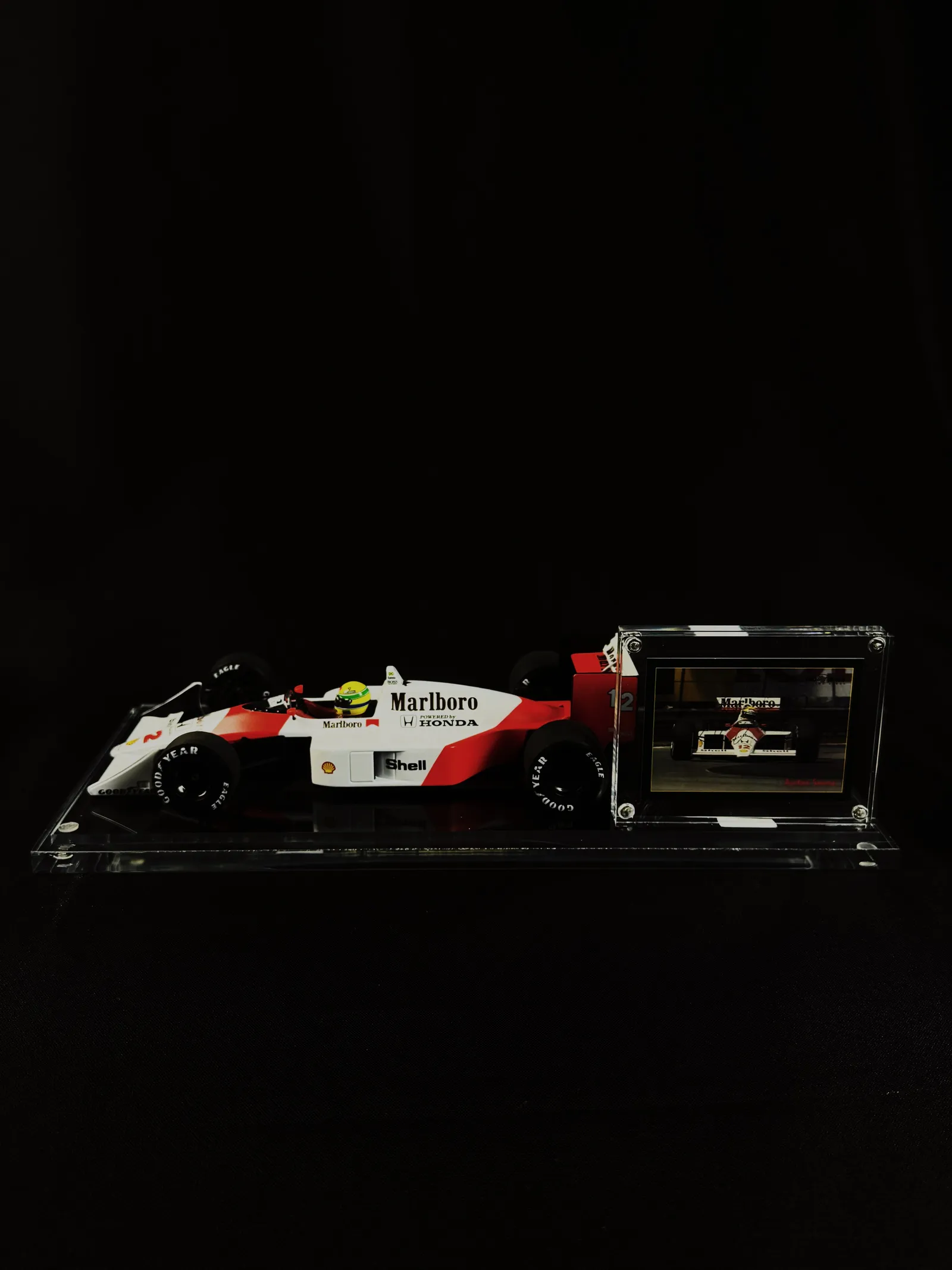 Ayrton Senna autógrafo – card, Ayrton Senna