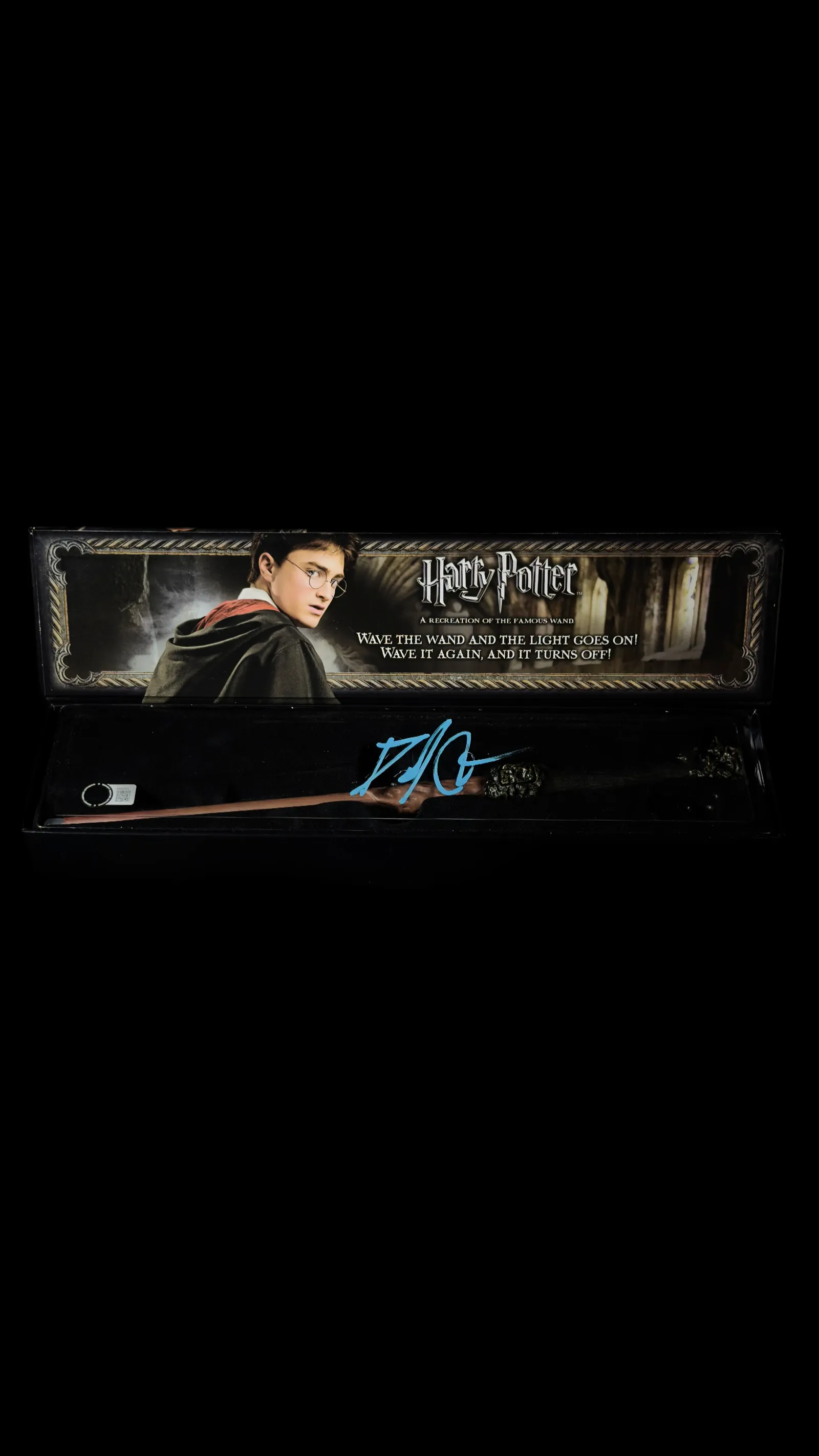 Daniel Radcliffe autógrafo – varinha Harry Potter, Daniel Radcliffe