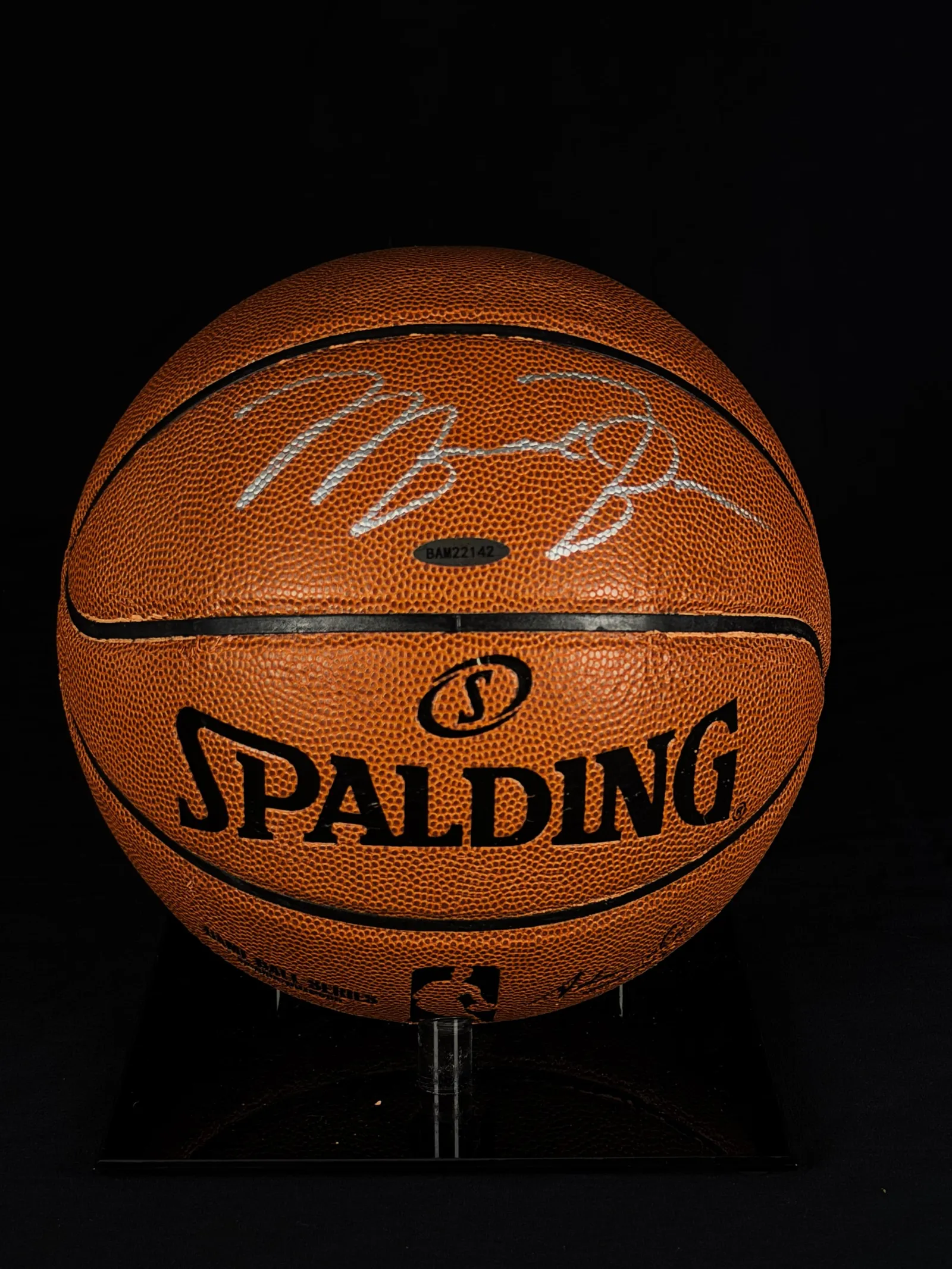 Michael Jordan autógrafo – bola de basquetebol, Michael Jordan