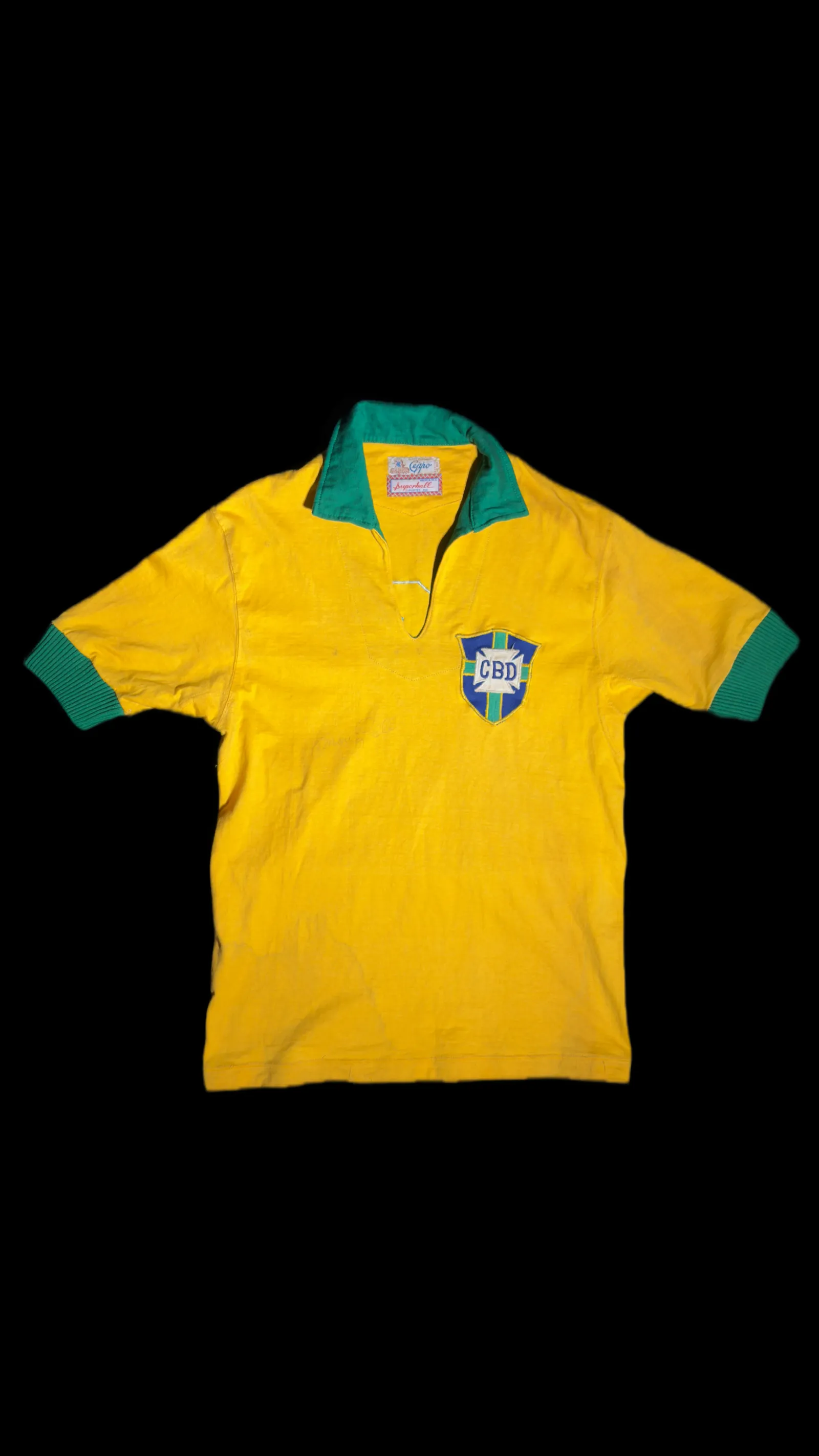 Pelé autógrafo – Camisa Brasil usada de 1965, Pelé