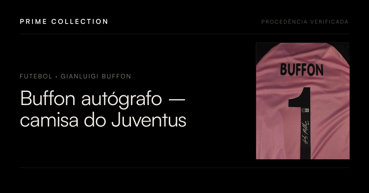 Buffon autógrafo – camisa do Juventus, Gianluigi Buffon | Prime Collection