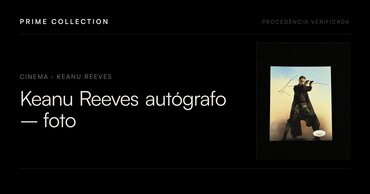 Keanu Reeves autógrafo – foto, Keanu Reeves | Prime Collection