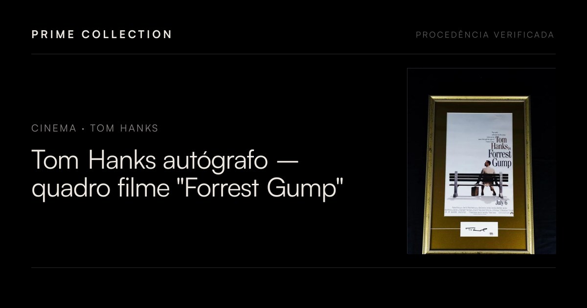 Tom Hanks autógrafo – quadro filme 