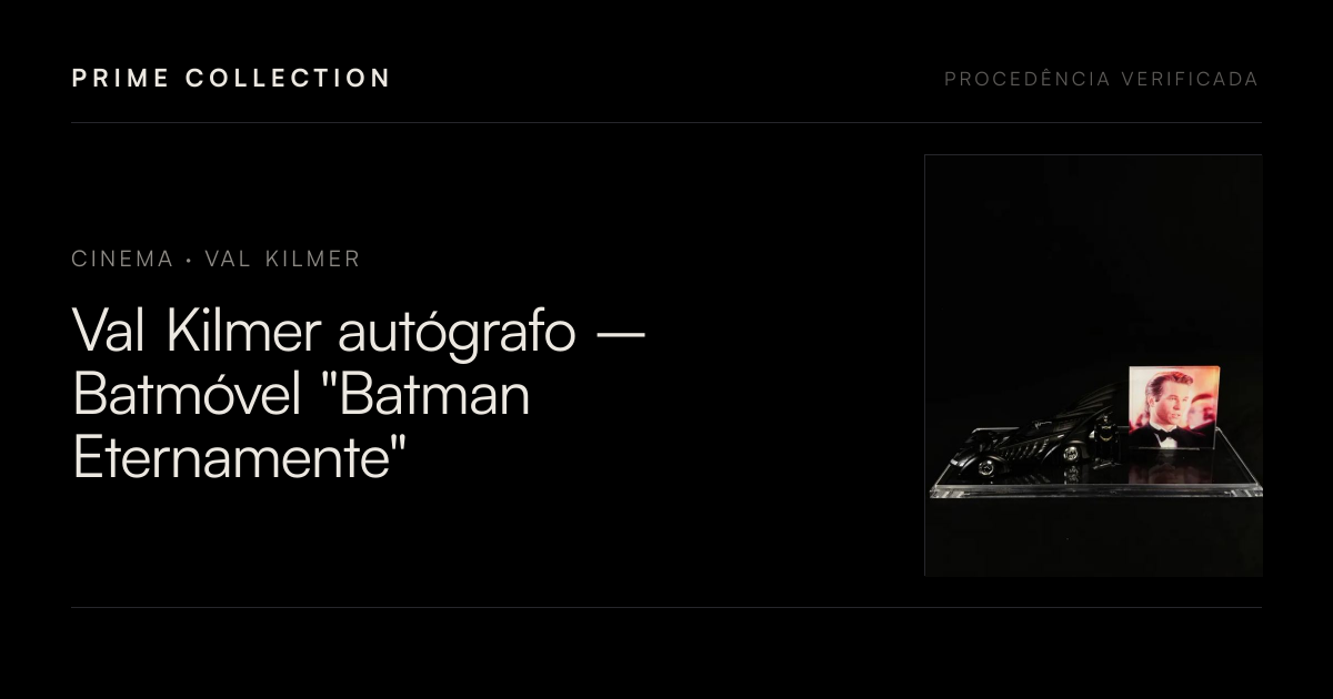 Val Kilmer autógrafo – Batmóvel 
